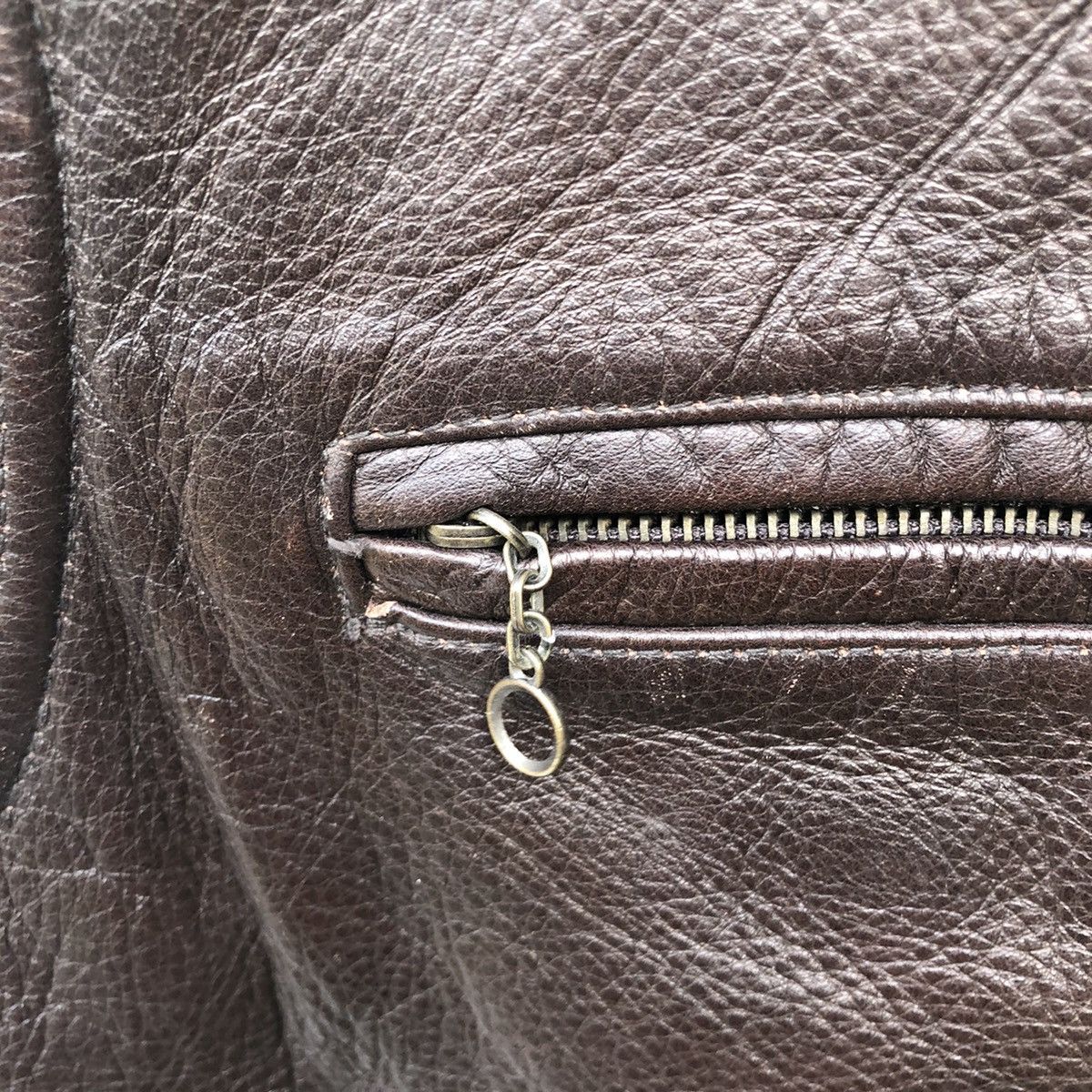 Genuine Leather 📣TOMMY HILFIGER VEST LEATHER JACKET Size US M / EU 48-50 / 2 - 6 Thumbnail