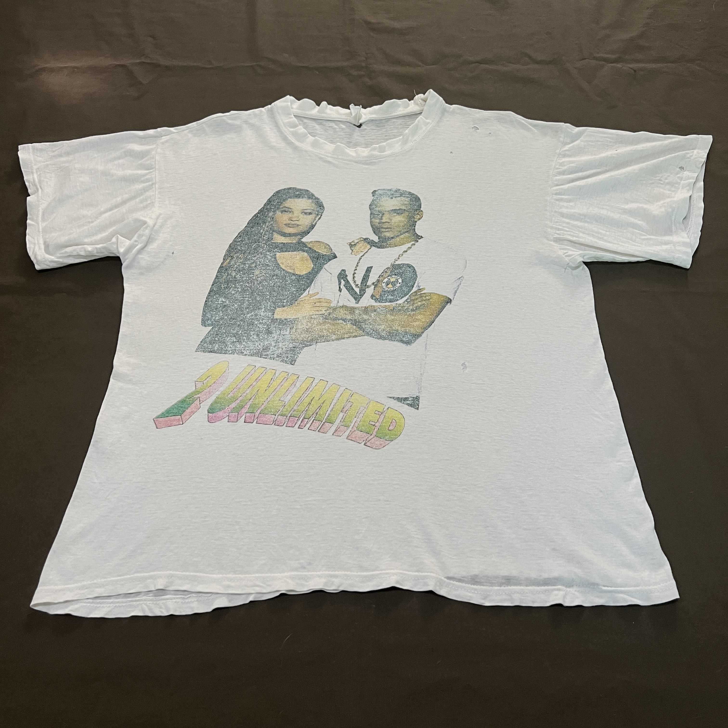 Rap Tees Vintage 2 Unlimited Dutch Eurodance House Techno Tee Shirt Size US XL / EU 56 / 4 - 3 Thumbnail