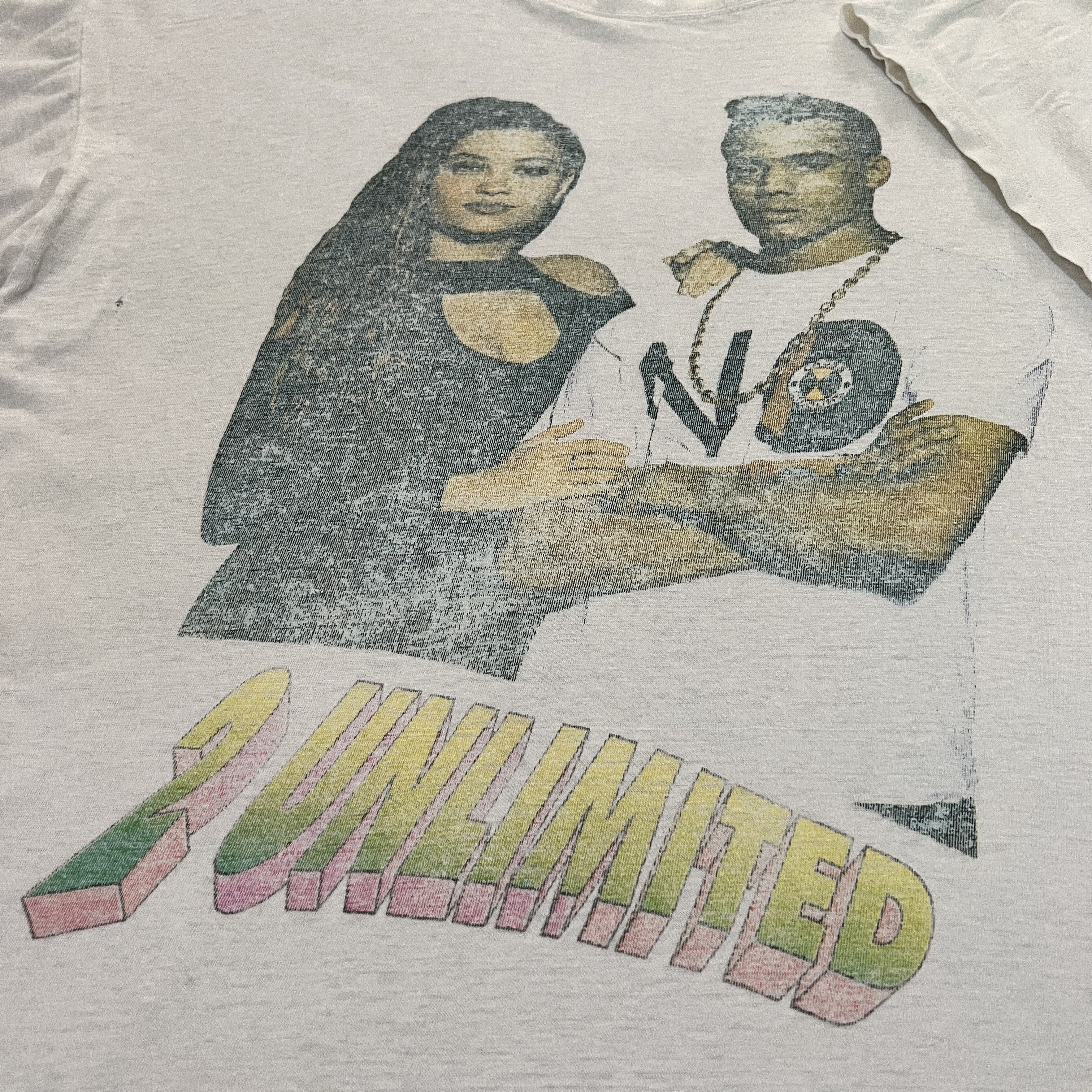 Rap Tees Vintage 2 Unlimited Dutch Eurodance House Techno Tee Shirt Size US XL / EU 56 / 4 - 4 Thumbnail