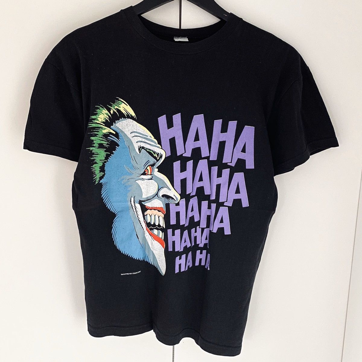 DC Comics × Vintage RARE 1964 Joker T-Shirt DC Comics Ha Ha Ha Merch Movie Size US M / EU 48-50 / 2 - 2 Thumbnail