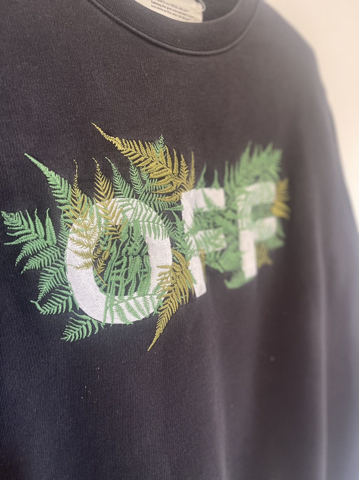 Off-White OFF-WHITE FERNS EMBROIDERED Crewneck Size US M / EU 48-50 / 2 - 7 Thumbnail