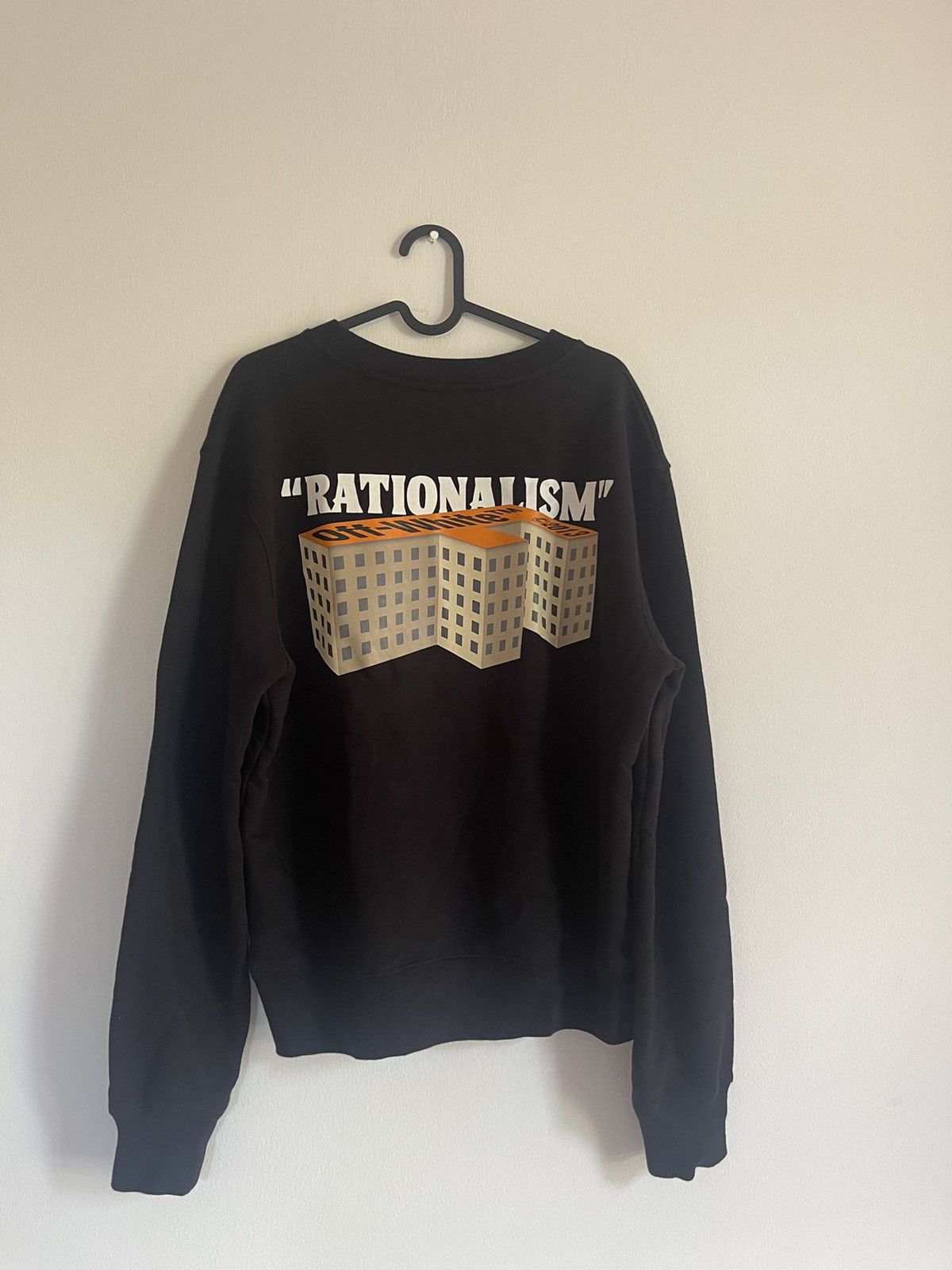 Off-White Off white F building Rationalism Crewneck Size US M / EU 48-50 / 2 - 1 Thumbnail