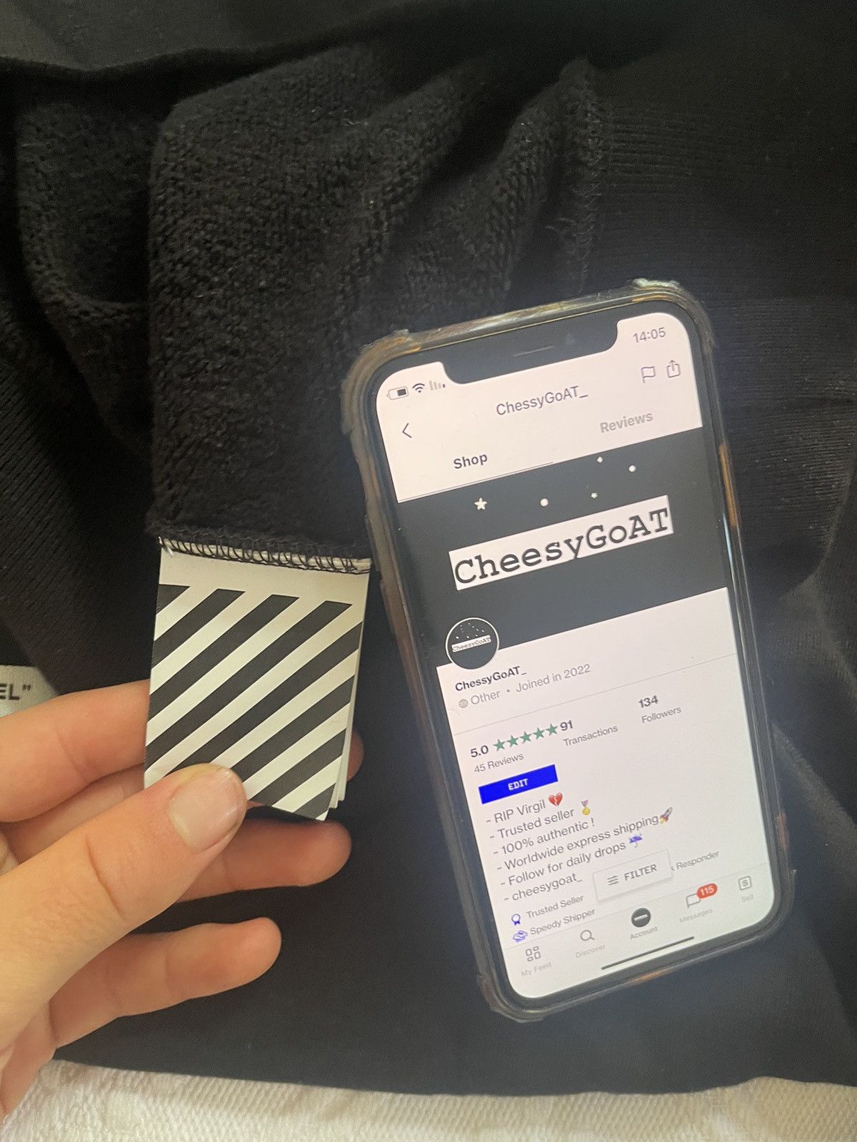 Off-White Off white F building Rationalism Crewneck Size US M / EU 48-50 / 2 - 7 Thumbnail