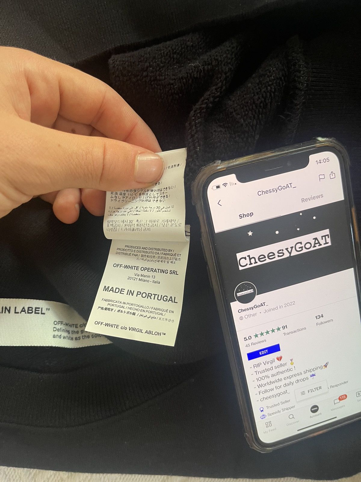 Off-White Off white F building Rationalism Crewneck Size US M / EU 48-50 / 2 - 10 Thumbnail