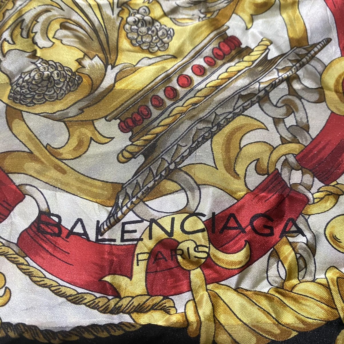 Balenciaga × Vintage Balenciaga Silk Scarf Size ONE SIZE - 5 Thumbnail