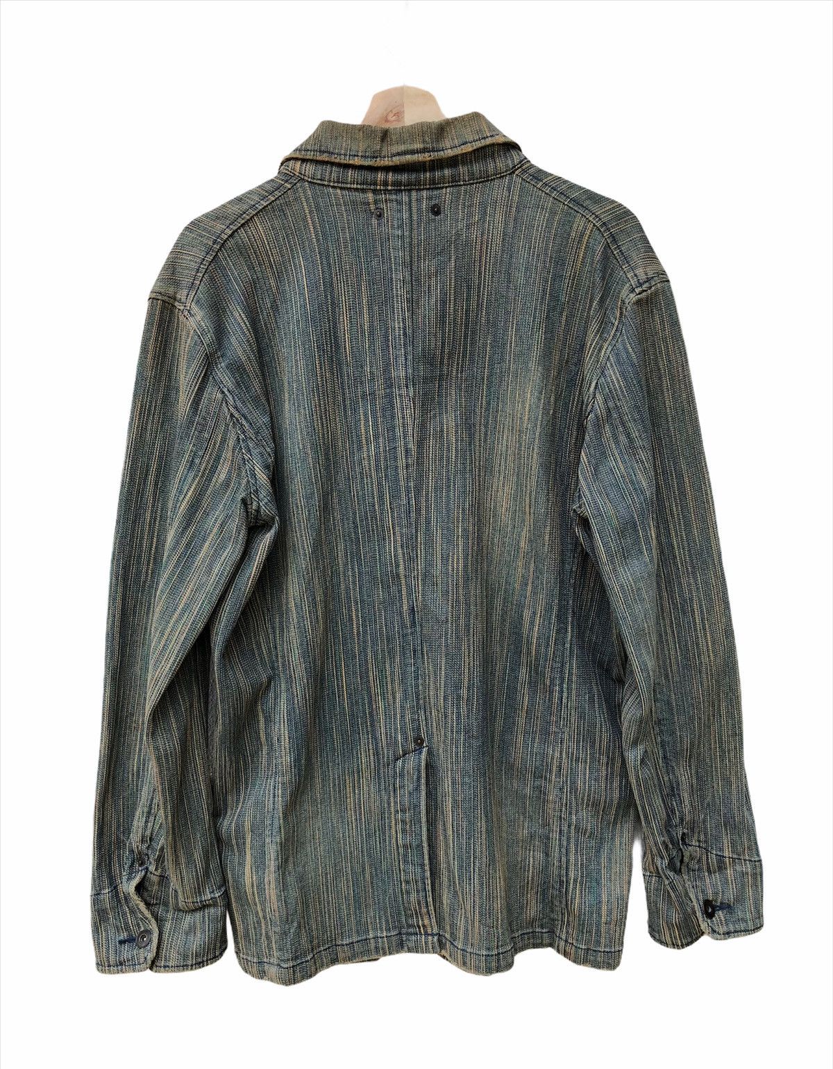 Indigo 🔥Trim Distressed Denim Jacket inspired Kapital Size US L / EU 52-54 / 3 - 2 Thumbnail