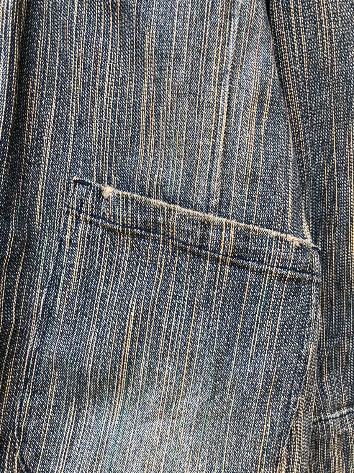 Indigo 🔥Trim Distressed Denim Jacket inspired Kapital Size US L / EU 52-54 / 3 - 5 Thumbnail