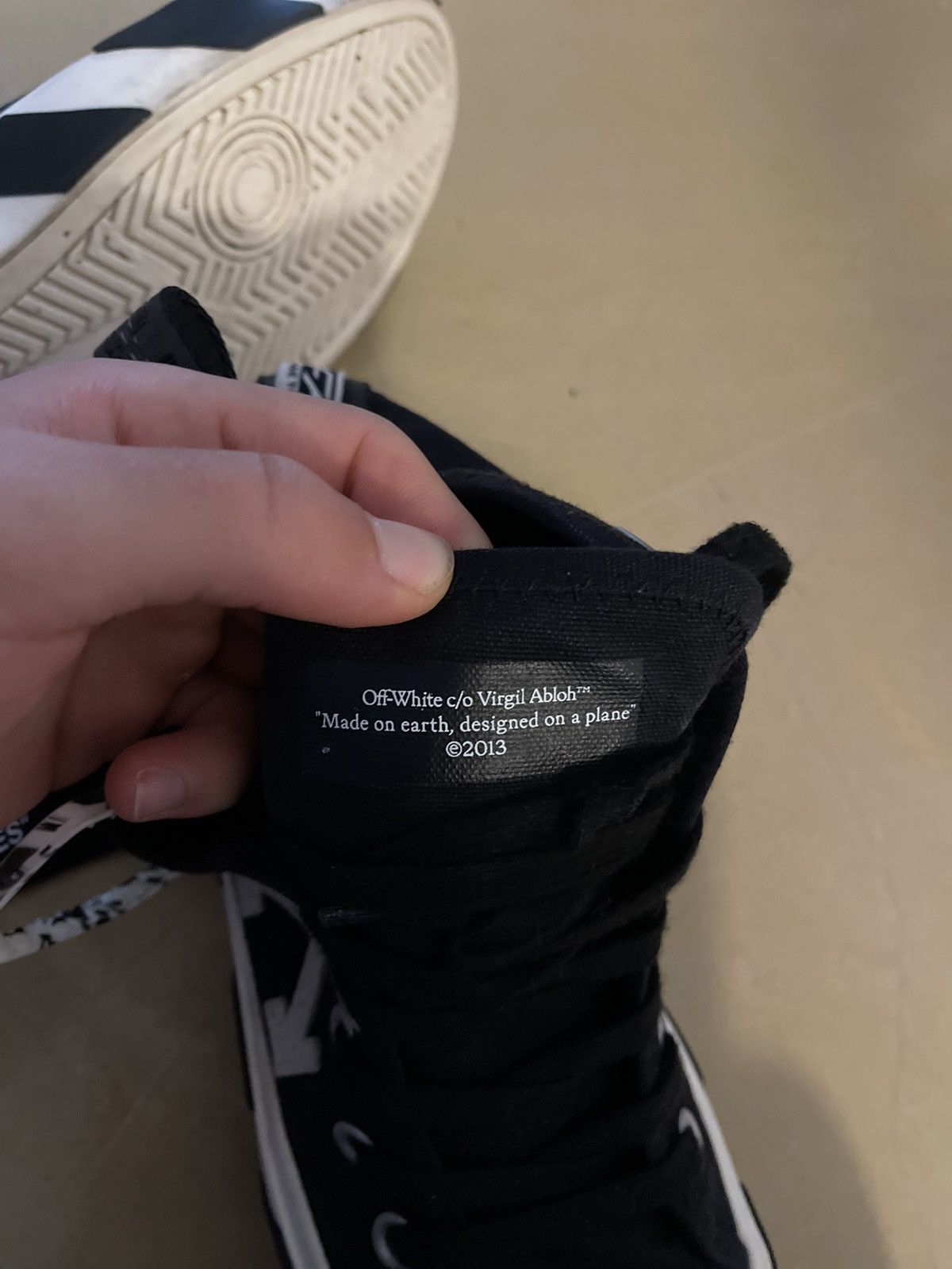 Off-White Off white Vulcanized mid top sneakers Size US 8 / EU 41 - 7 Thumbnail