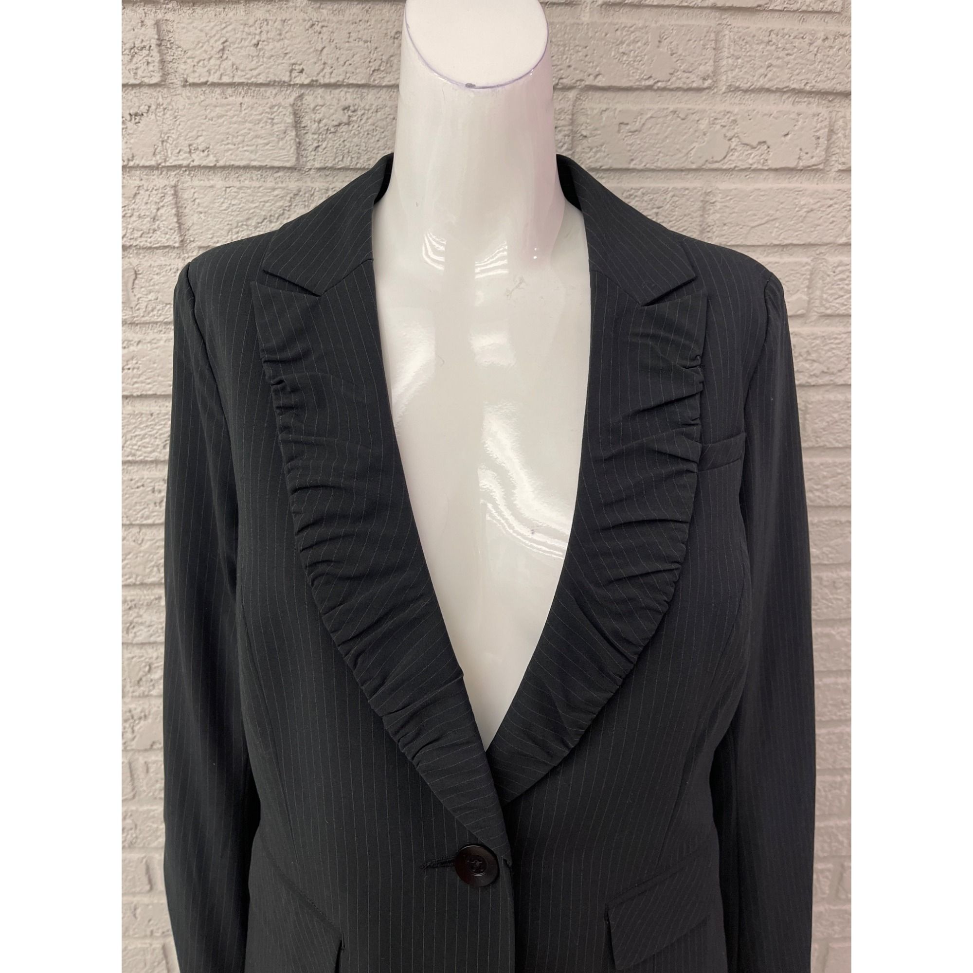 Other Cabi Black Pin Striped Pant 2 Pcs Suit Set Jacket 4 Pant 6 Size S / US 4 / IT 40 - 5 Thumbnail