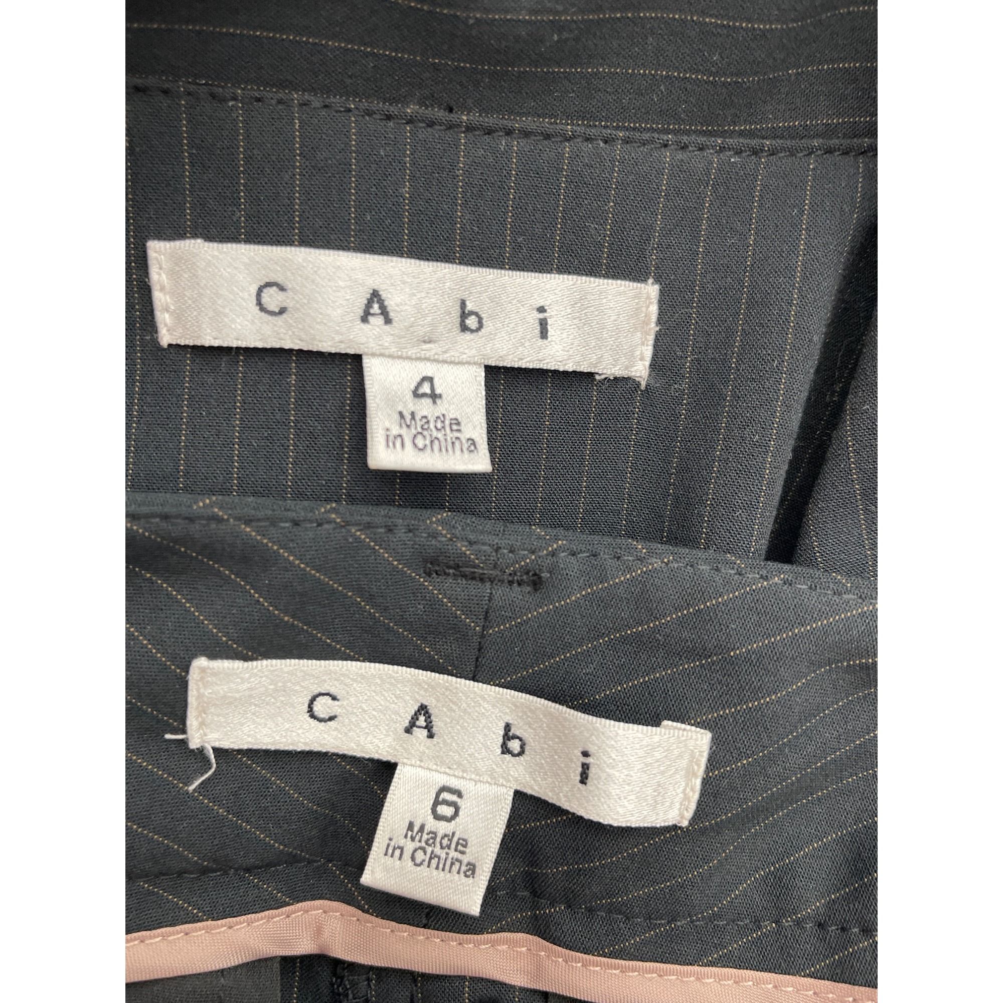 Other Cabi Black Pin Striped Pant 2 Pcs Suit Set Jacket 4 Pant 6 Size S / US 4 / IT 40 - 12 Thumbnail