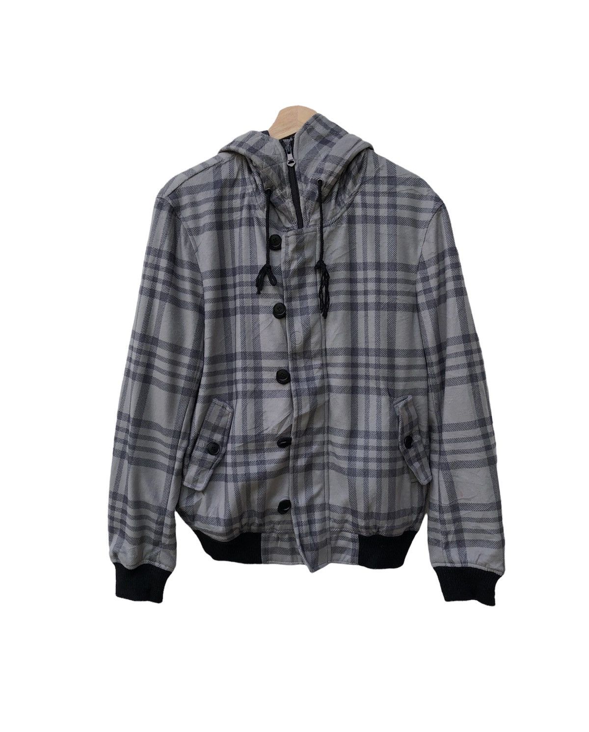 Japanese Brand 📣JAPANESE BRAND TAKEO KIKUCHI TARTAN PRINTED HOODIE JACKET Size US M / EU 48-50 / 2 - 1 Thumbnail