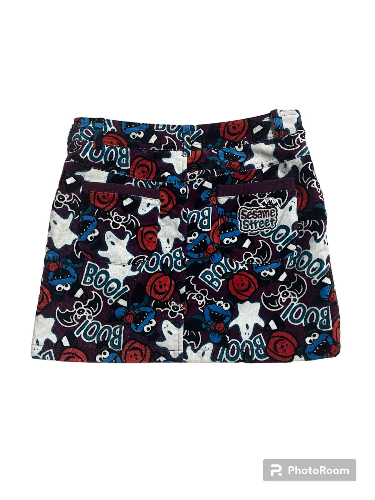 Cartoon Network × Japanese Brand Sesame Street Skirt Pocket Full Prints Size 28" / US 6 / IT 42 - 4 Thumbnail