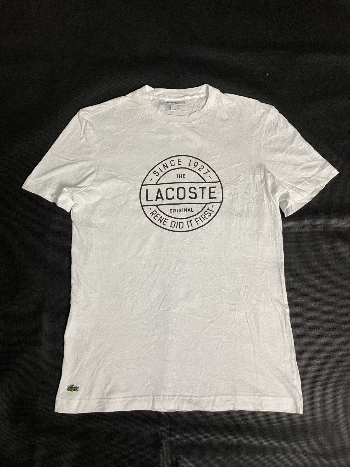 Lacoste Lacoste White Tee Shirt Size US S / EU 44-46 / 1 - 2 Thumbnail