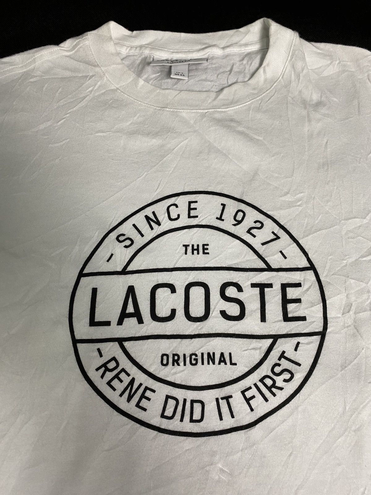 Lacoste Lacoste White Tee Shirt Size US S / EU 44-46 / 1 - 3 Thumbnail