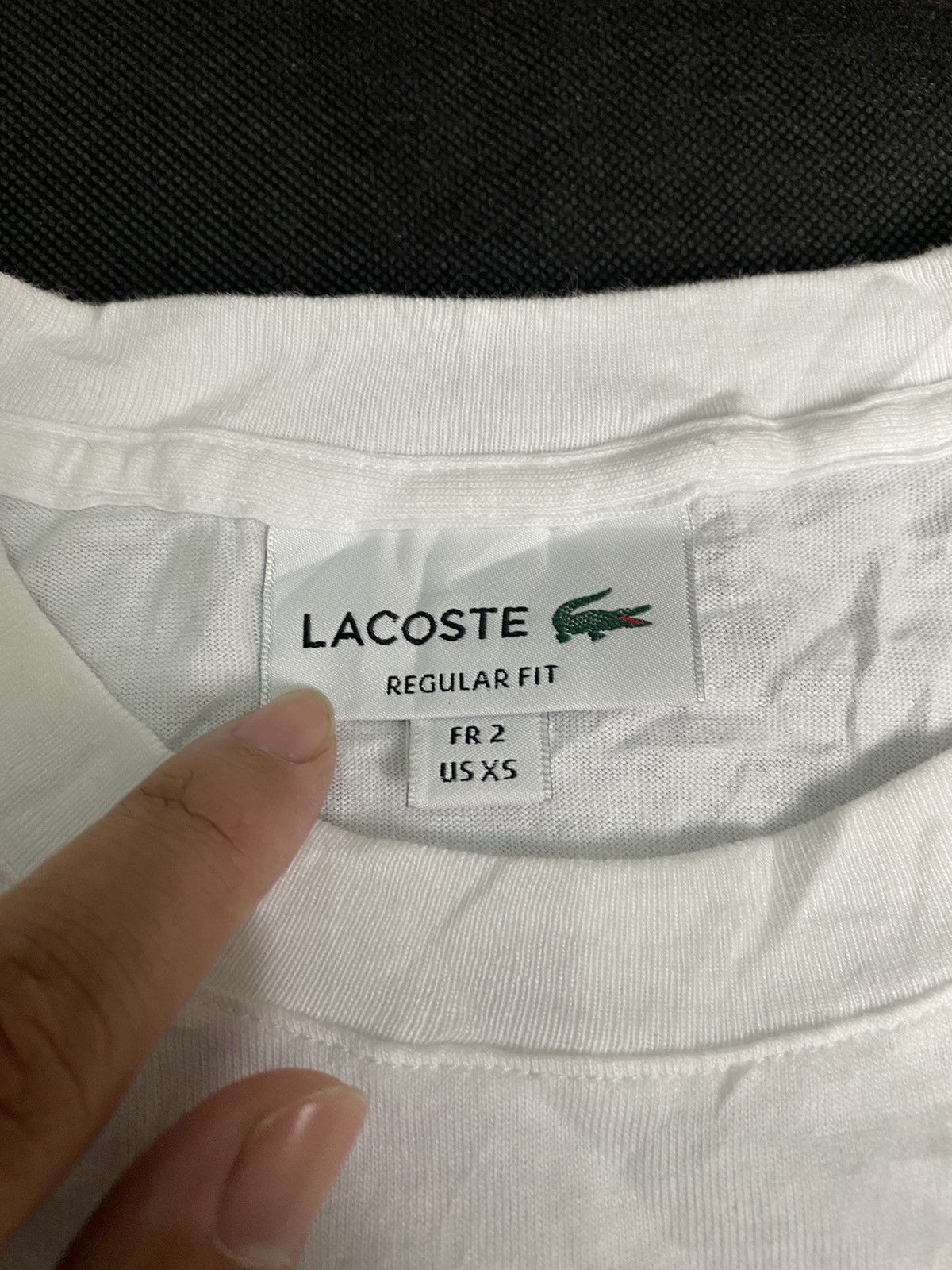 Lacoste Lacoste White Tee Shirt Size US S / EU 44-46 / 1 - 5 Thumbnail