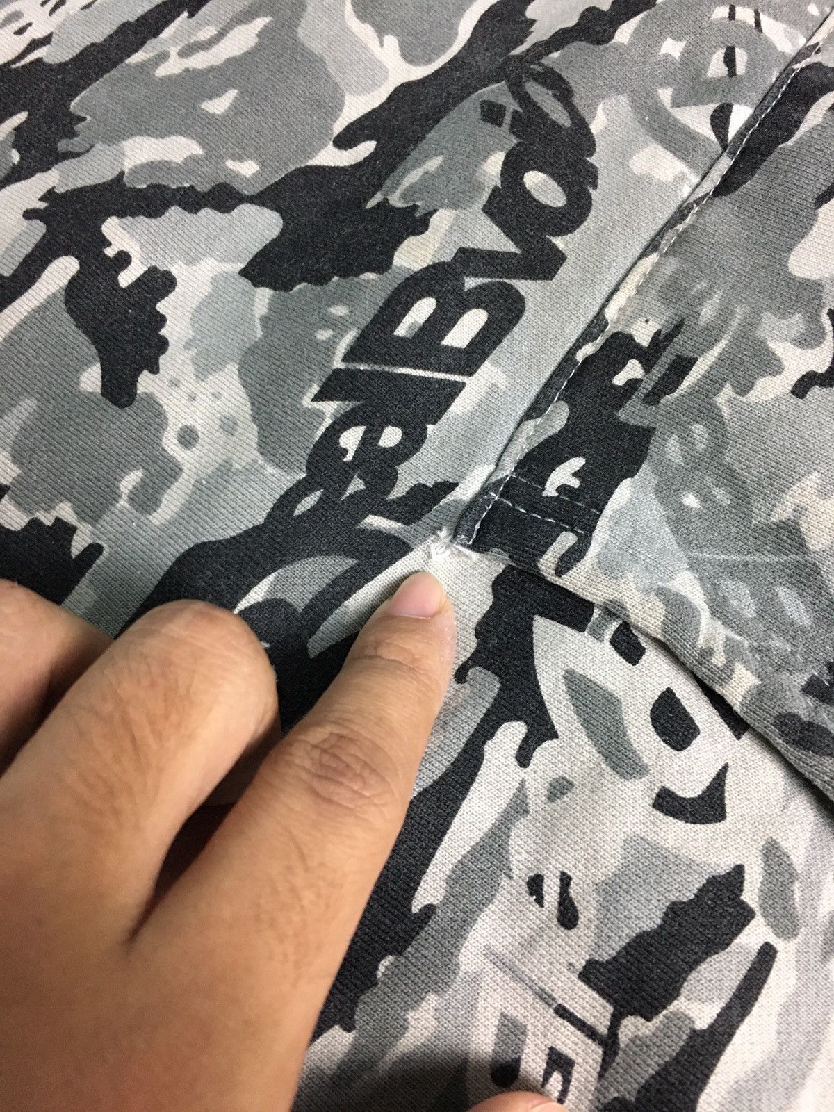 Japanese Brand Real B Voice Big Logo Camouflage Hoodie Bape Inspired Size US L / EU 52-54 / 3 - 10 Thumbnail
