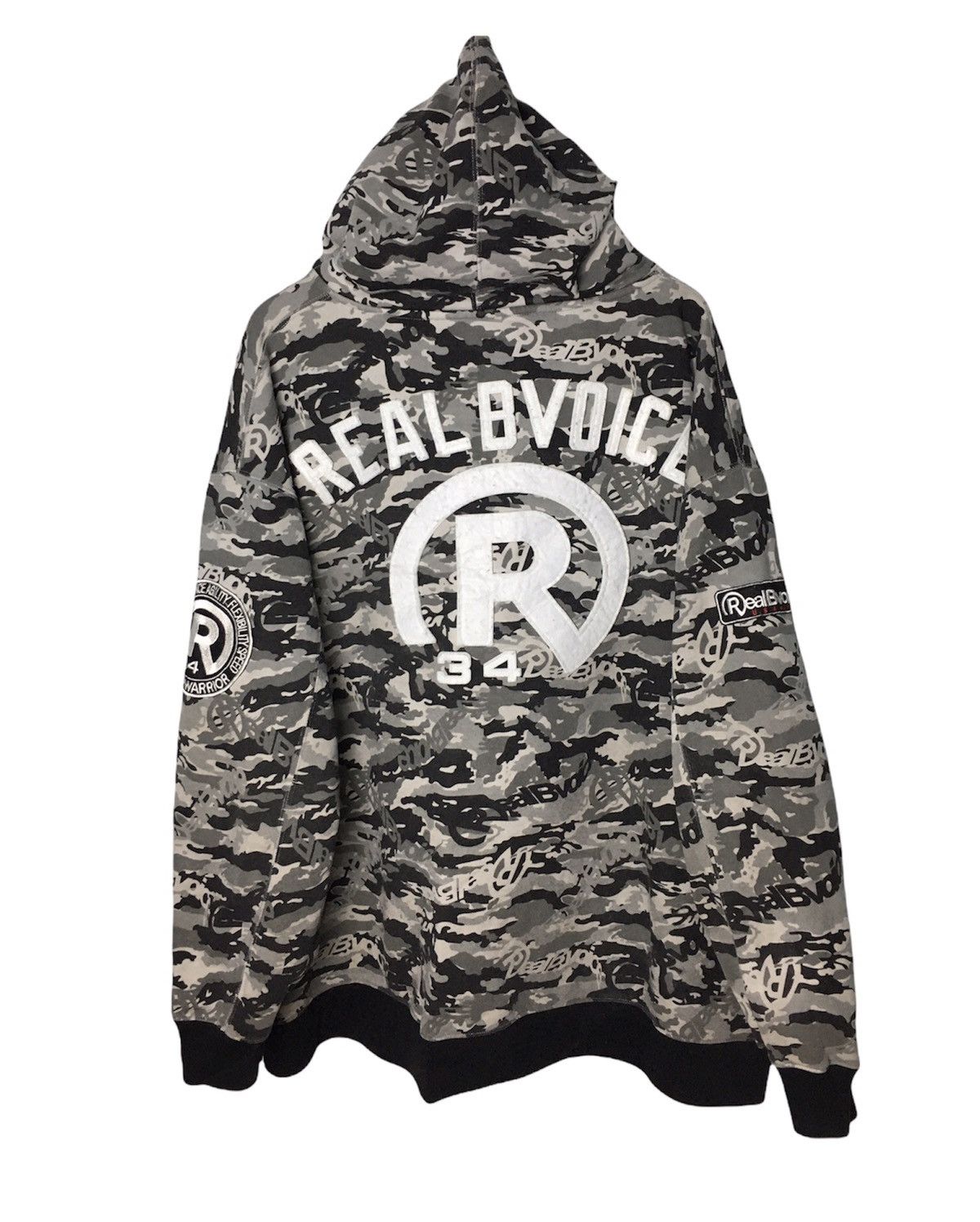 Japanese Brand Real B Voice Big Logo Camouflage Hoodie Bape Inspired Size US L / EU 52-54 / 3 - 3 Thumbnail