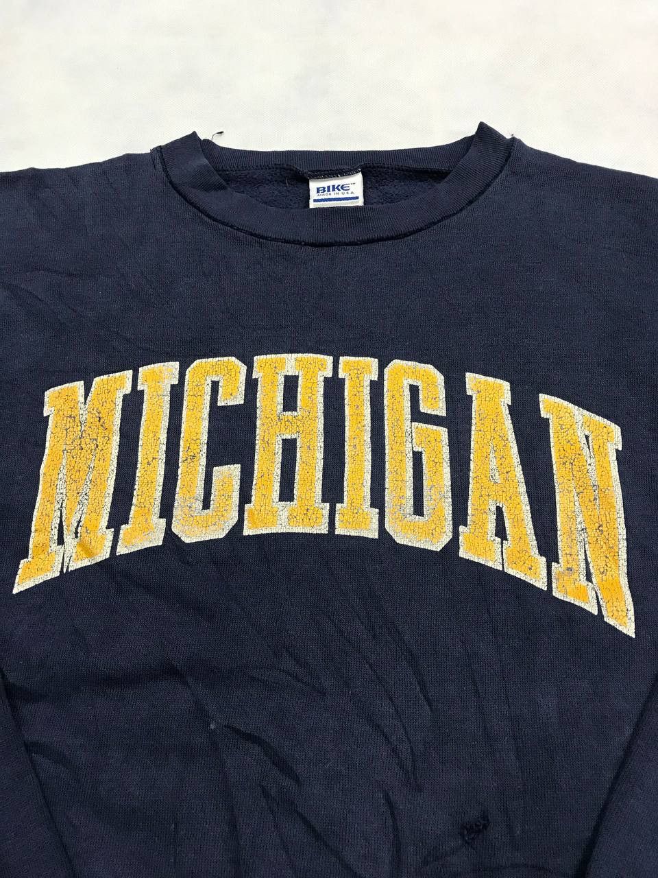 Vintage Vintage Michigan Spellout Crewneck Sweatshirt Size US M / EU 48-50 / 2 - 3 Thumbnail