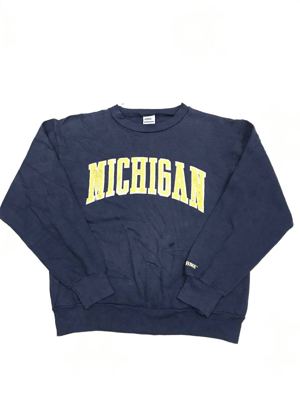 Vintage Vintage Michigan Spellout Crewneck Sweatshirt Size US M / EU 48-50 / 2 - 1 Thumbnail