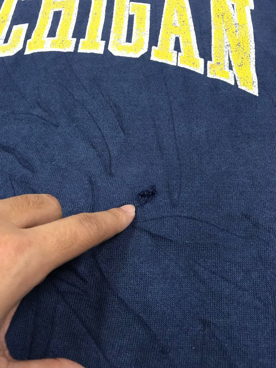 Vintage Vintage Michigan Spellout Crewneck Sweatshirt Size US M / EU 48-50 / 2 - 7 Thumbnail