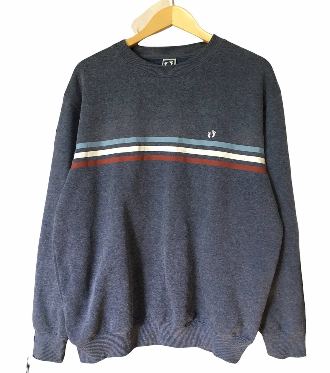 Hang Ten × Japanese Brand Vintage Hang Ten Stripe Small Logo Embroidery Sweatshirt Size US L / EU 52-54 / 3 - 1 Thumbnail