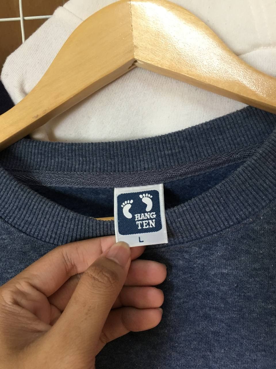Hang Ten × Japanese Brand Vintage Hang Ten Stripe Small Logo Embroidery Sweatshirt Size US L / EU 52-54 / 3 - 5 Thumbnail