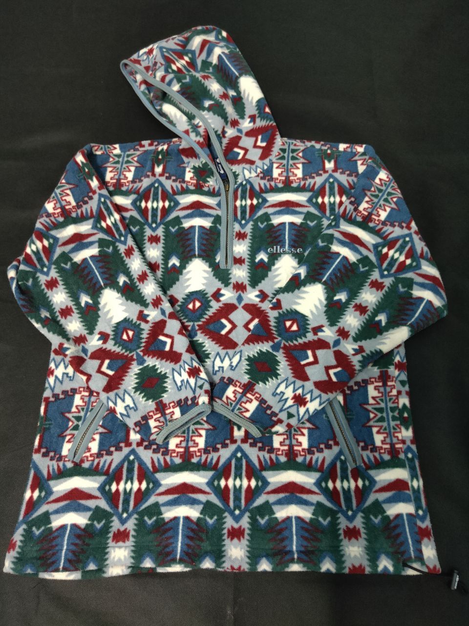 Ellesse × Vintage Vintage Ellesse Printed Fleece Hoodie Full print Size US M / EU 48-50 / 2 - 1 Thumbnail