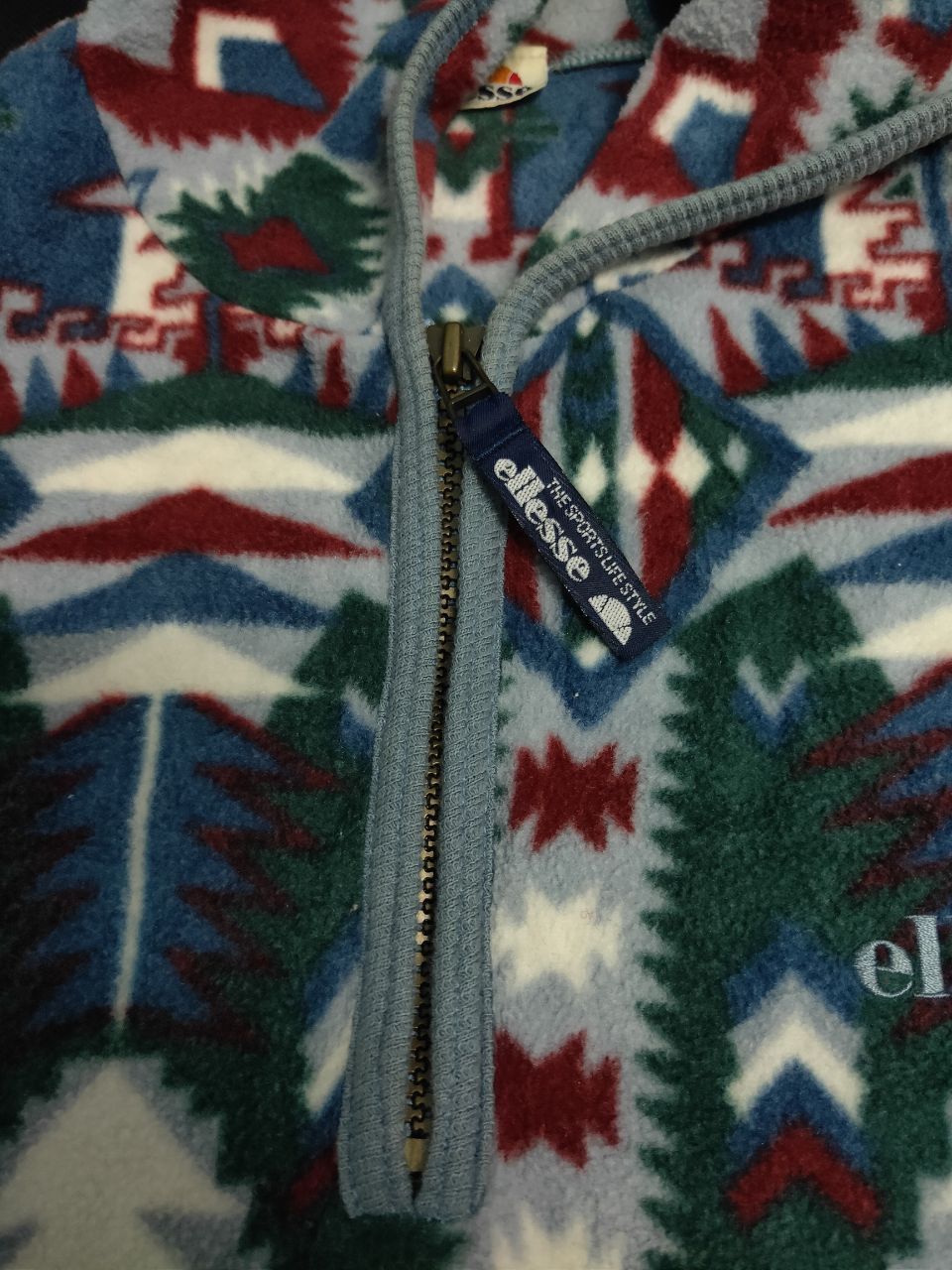 Ellesse × Vintage Vintage Ellesse Printed Fleece Hoodie Full print Size US M / EU 48-50 / 2 - 4 Thumbnail