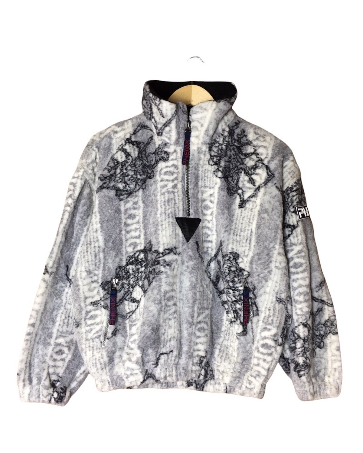Japanese Brand Printed Fleece Phenix Federation Half Zipper Sweatshirt Size US S / EU 44-46 / 1 - 1 Thumbnail