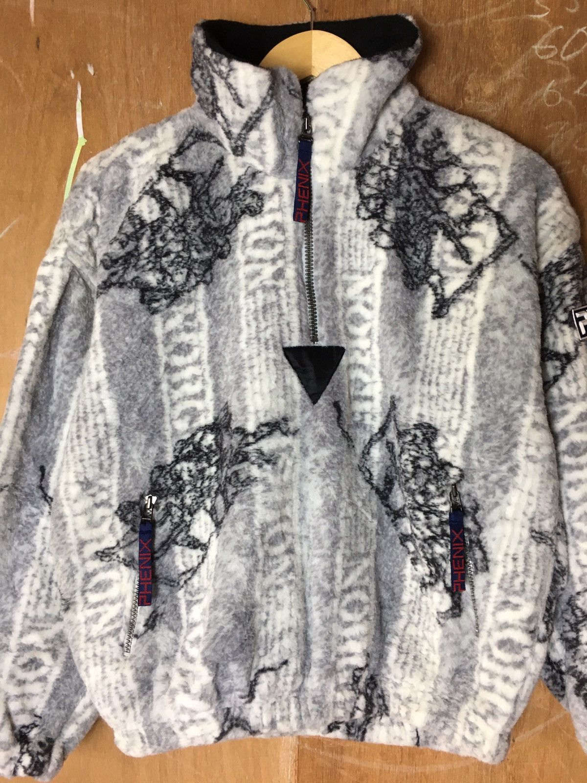 Japanese Brand Printed Fleece Phenix Federation Half Zipper Sweatshirt Size US S / EU 44-46 / 1 - 5 Thumbnail