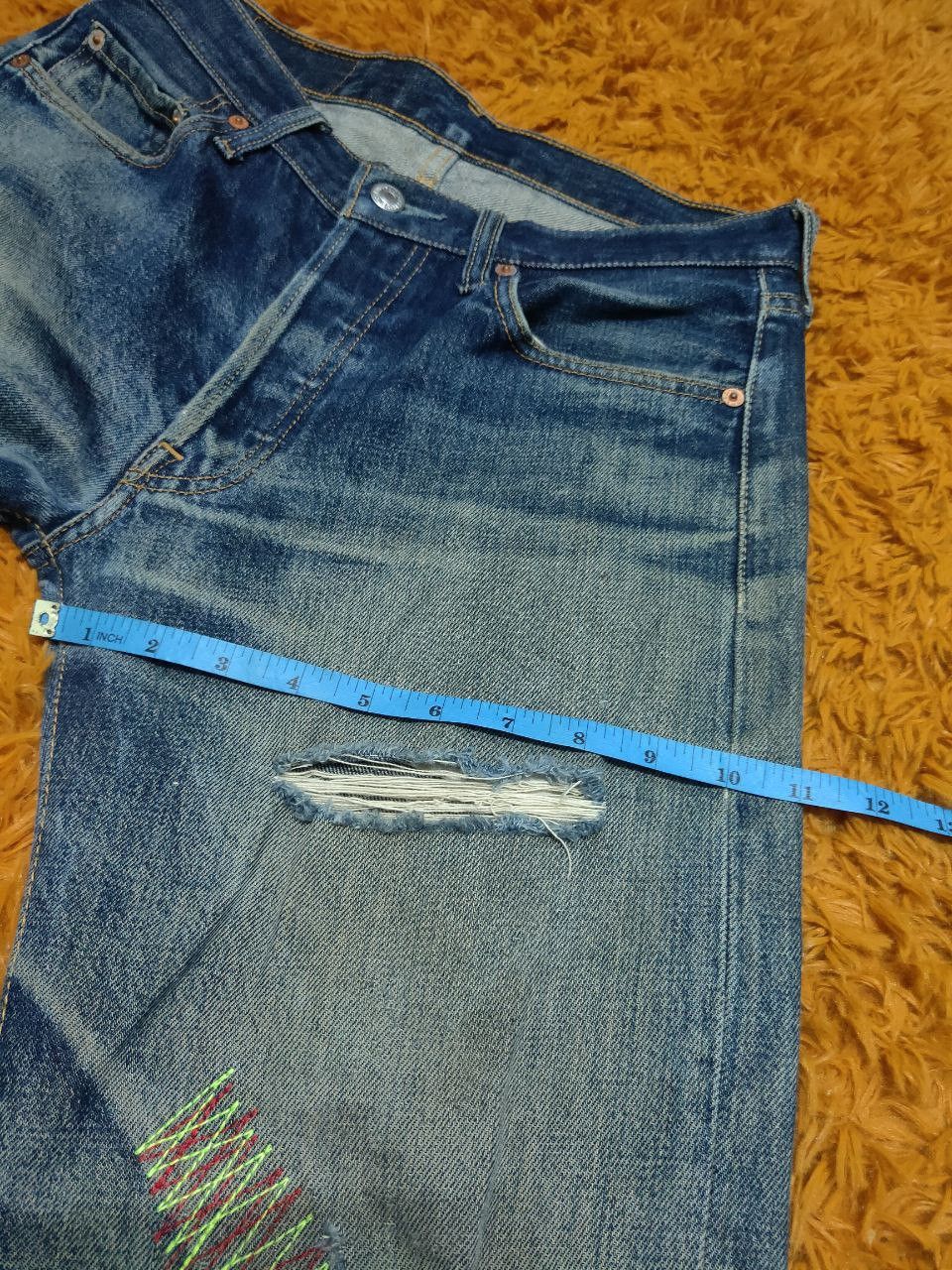 Levi's Vintage Clothing × Vintage Vintage Levis 501 Button Fly Denim Distressed Size US 30 / EU 46 - 17 Thumbnail
