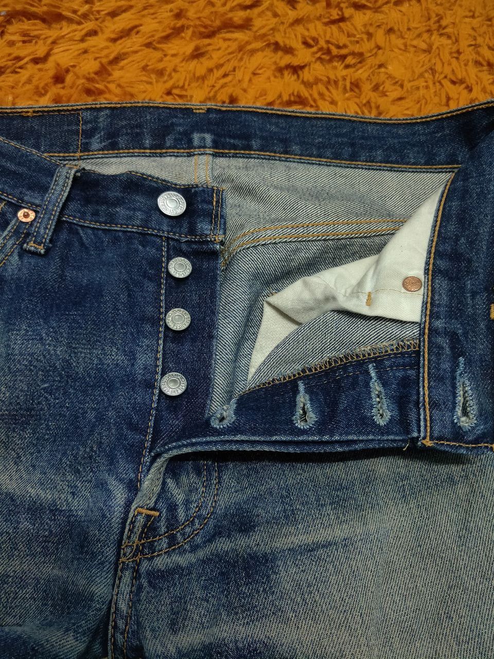 Levi's Vintage Clothing × Vintage Vintage Levis 501 Button Fly Denim Distressed Size US 30 / EU 46 - 6 Thumbnail