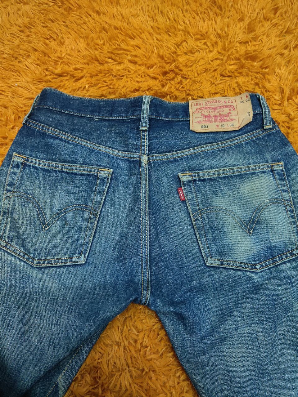 Levi's Vintage Clothing × Vintage Vintage Levis 501 Button Fly Denim Distressed Size US 30 / EU 46 - 11 Thumbnail