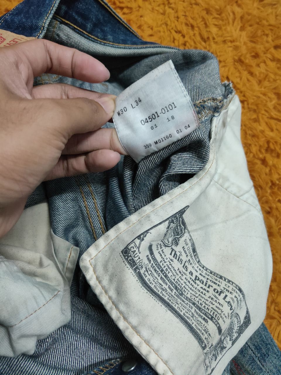 Levi's Vintage Clothing × Vintage Vintage Levis 501 Button Fly Denim Distressed Size US 30 / EU 46 - 8 Thumbnail