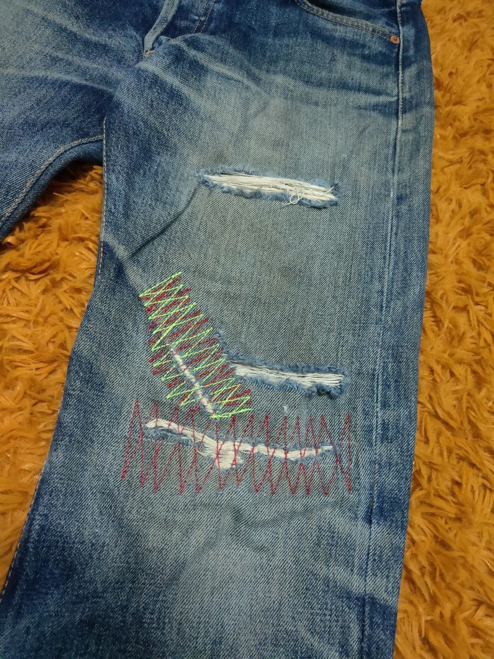 Levi's Vintage Clothing × Vintage Vintage Levis 501 Button Fly Denim Distressed Size US 30 / EU 46 - 3 Thumbnail