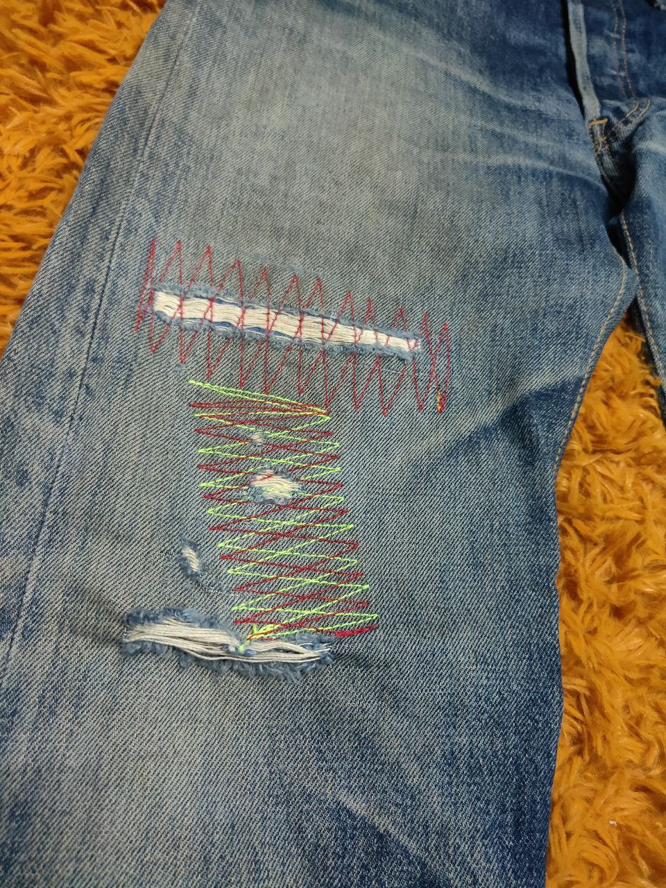 Levi's Vintage Clothing × Vintage Vintage Levis 501 Button Fly Denim Distressed Size US 30 / EU 46 - 4 Thumbnail
