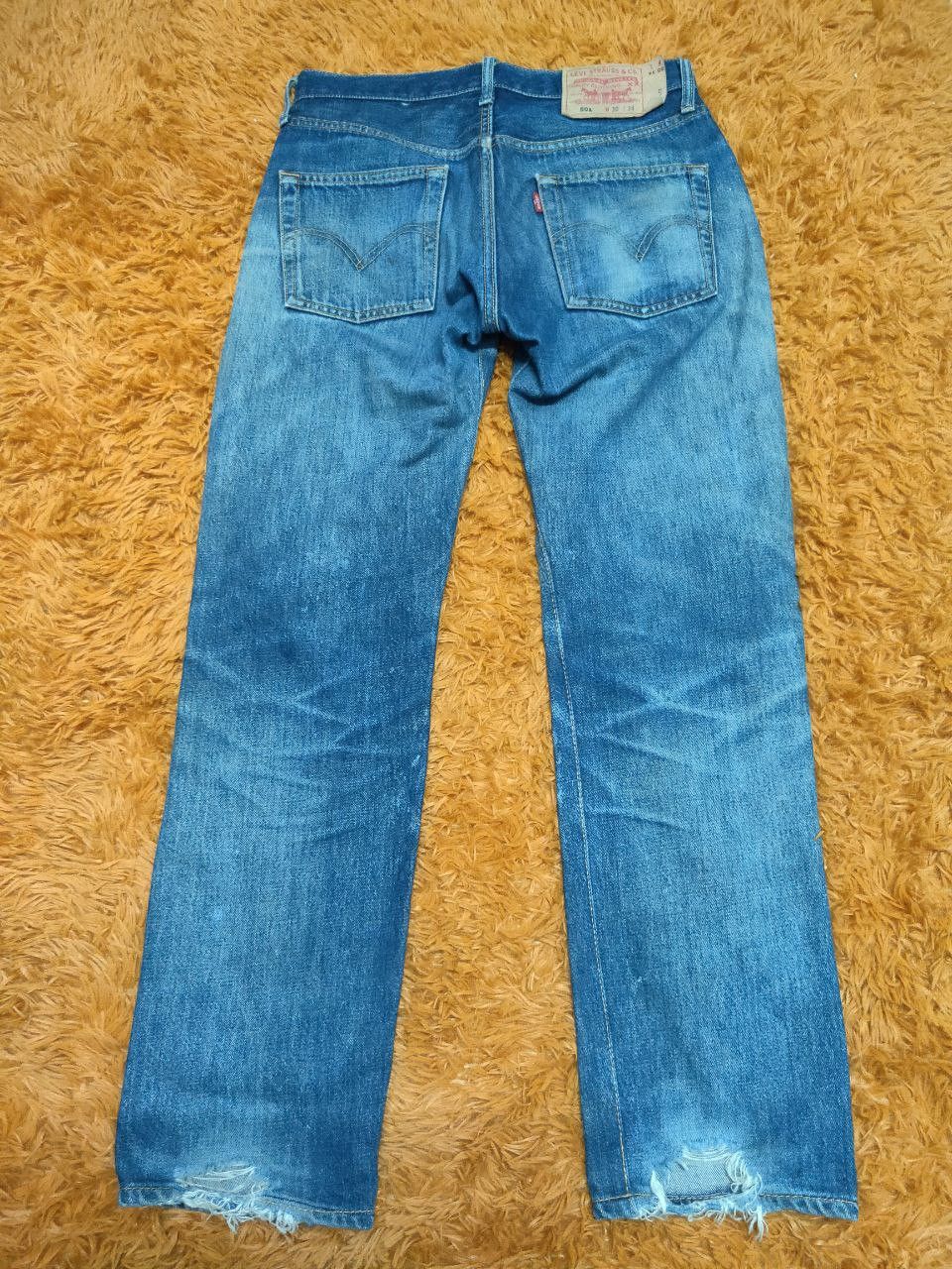 Levi's Vintage Clothing × Vintage Vintage Levis 501 Button Fly Denim Distressed Size US 30 / EU 46 - 9 Thumbnail