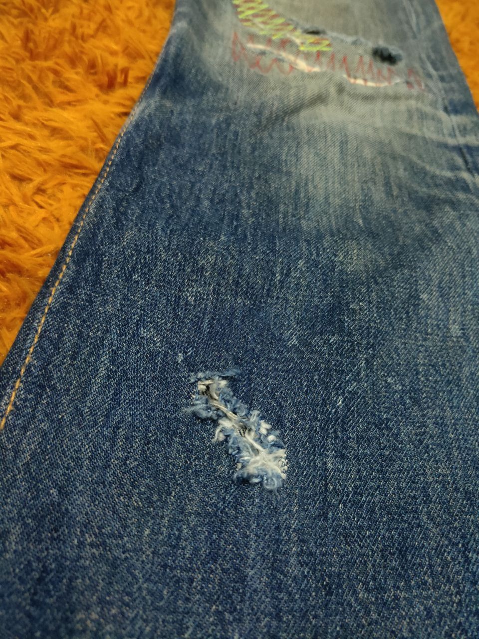 Levi's Vintage Clothing × Vintage Vintage Levis 501 Button Fly Denim Distressed Size US 30 / EU 46 - 5 Thumbnail