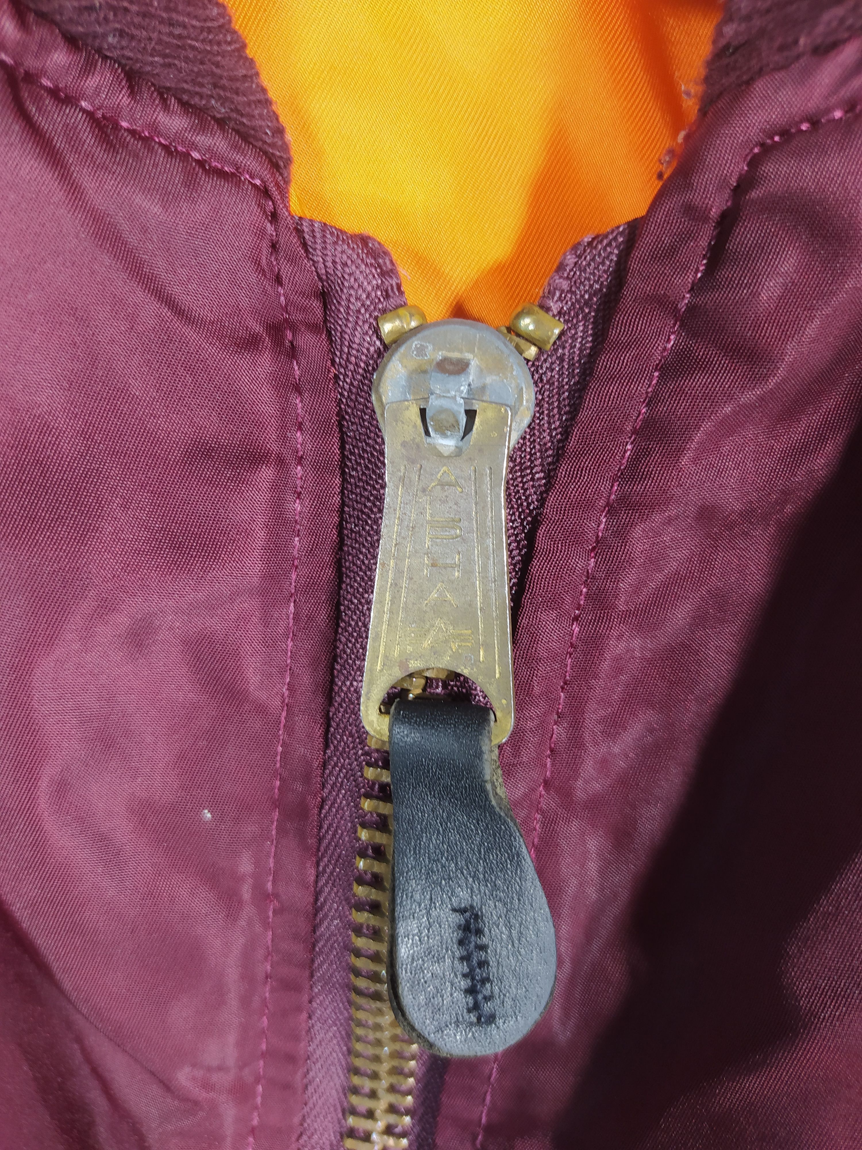 Alpha Industries Vintage Maroon Alpha Industries MA1 Flying Bomber Jacket Size US L / EU 52-54 / 3 - 4 Thumbnail