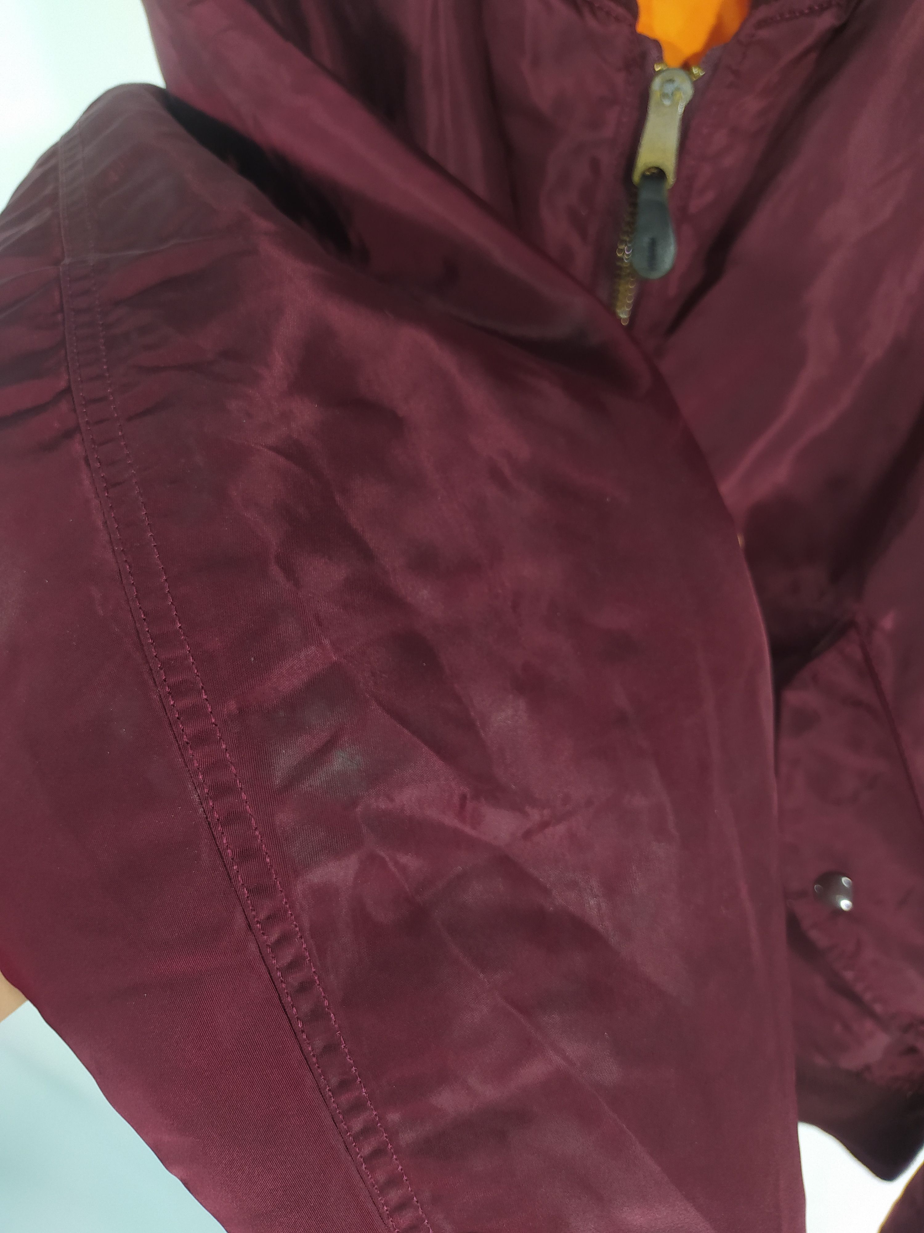 Alpha Industries Vintage Maroon Alpha Industries MA1 Flying Bomber Jacket Size US L / EU 52-54 / 3 - 10 Thumbnail
