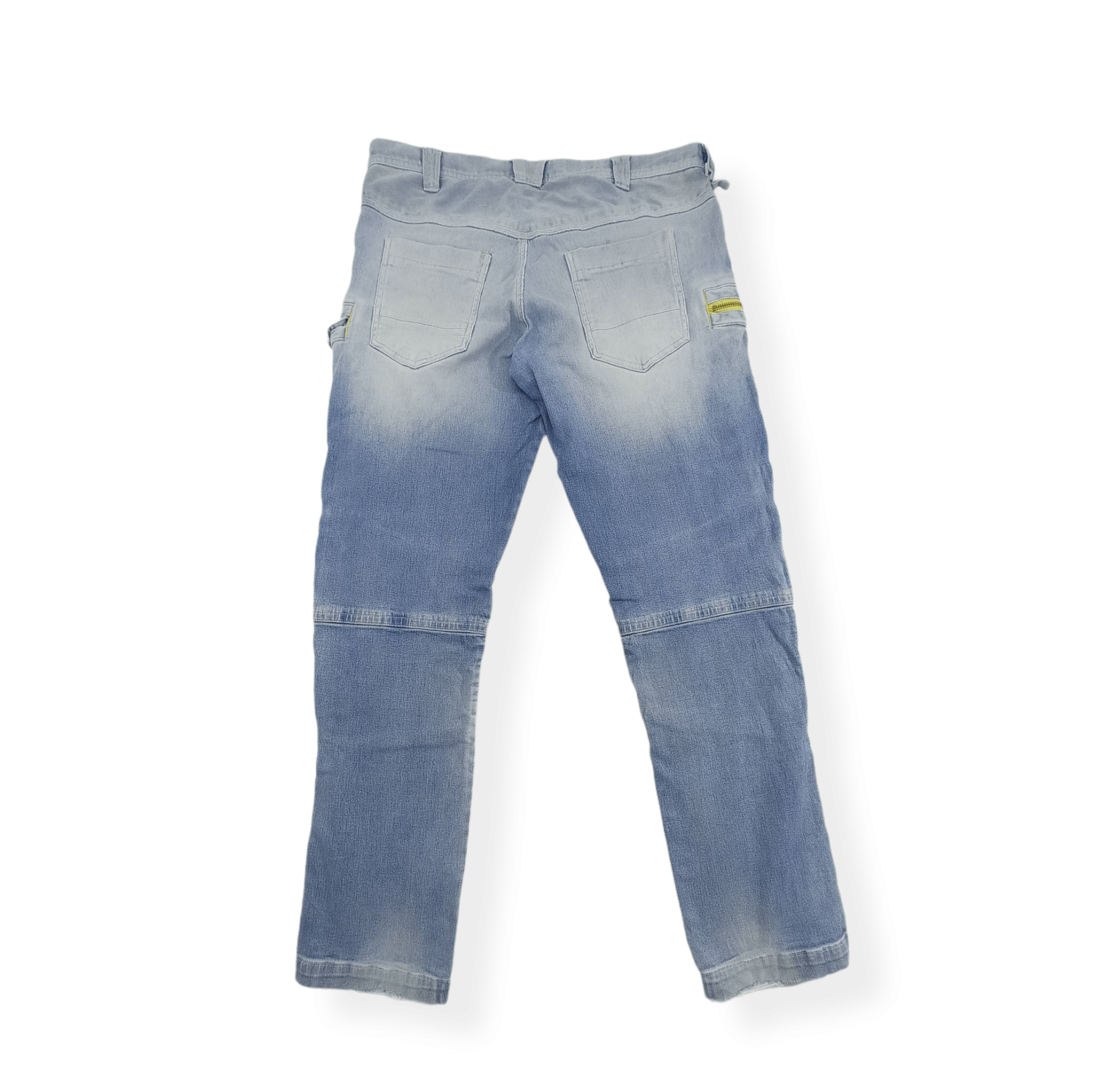 Japanese Brand 🔥Toraichi Denim Faded Cargo Pants Size US 34 / EU 50 - 2 Thumbnail