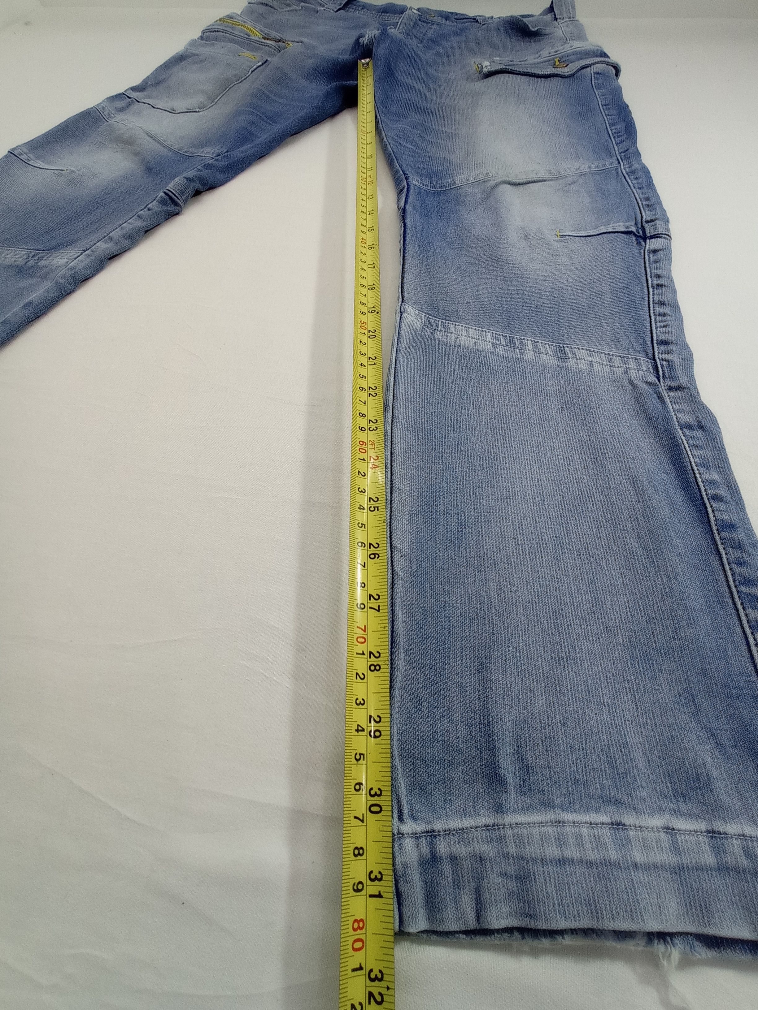 Japanese Brand 🔥Toraichi Denim Faded Cargo Pants Size US 34 / EU 50 - 11 Thumbnail