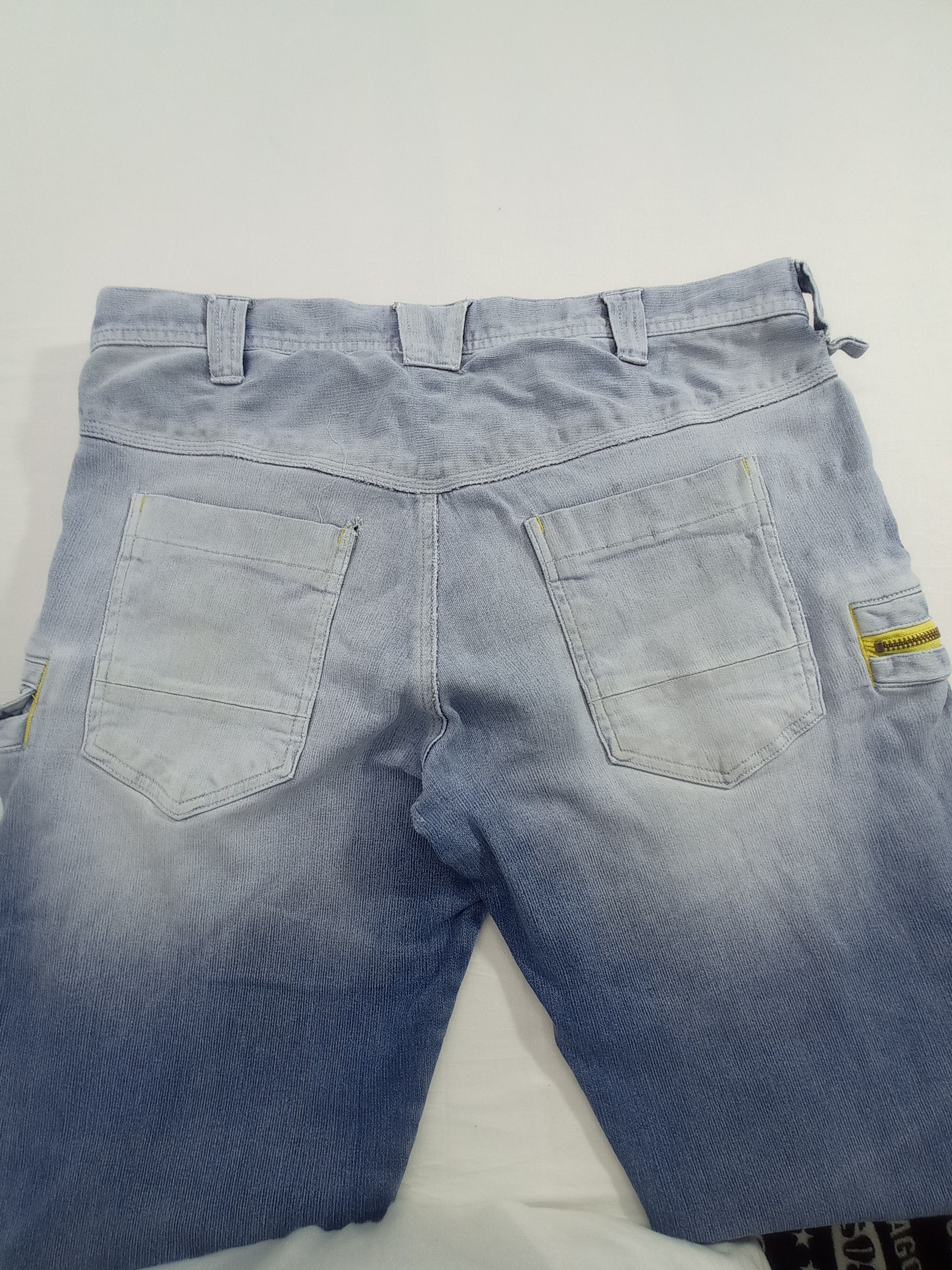 Japanese Brand 🔥Toraichi Denim Faded Cargo Pants Size US 34 / EU 50 - 9 Thumbnail