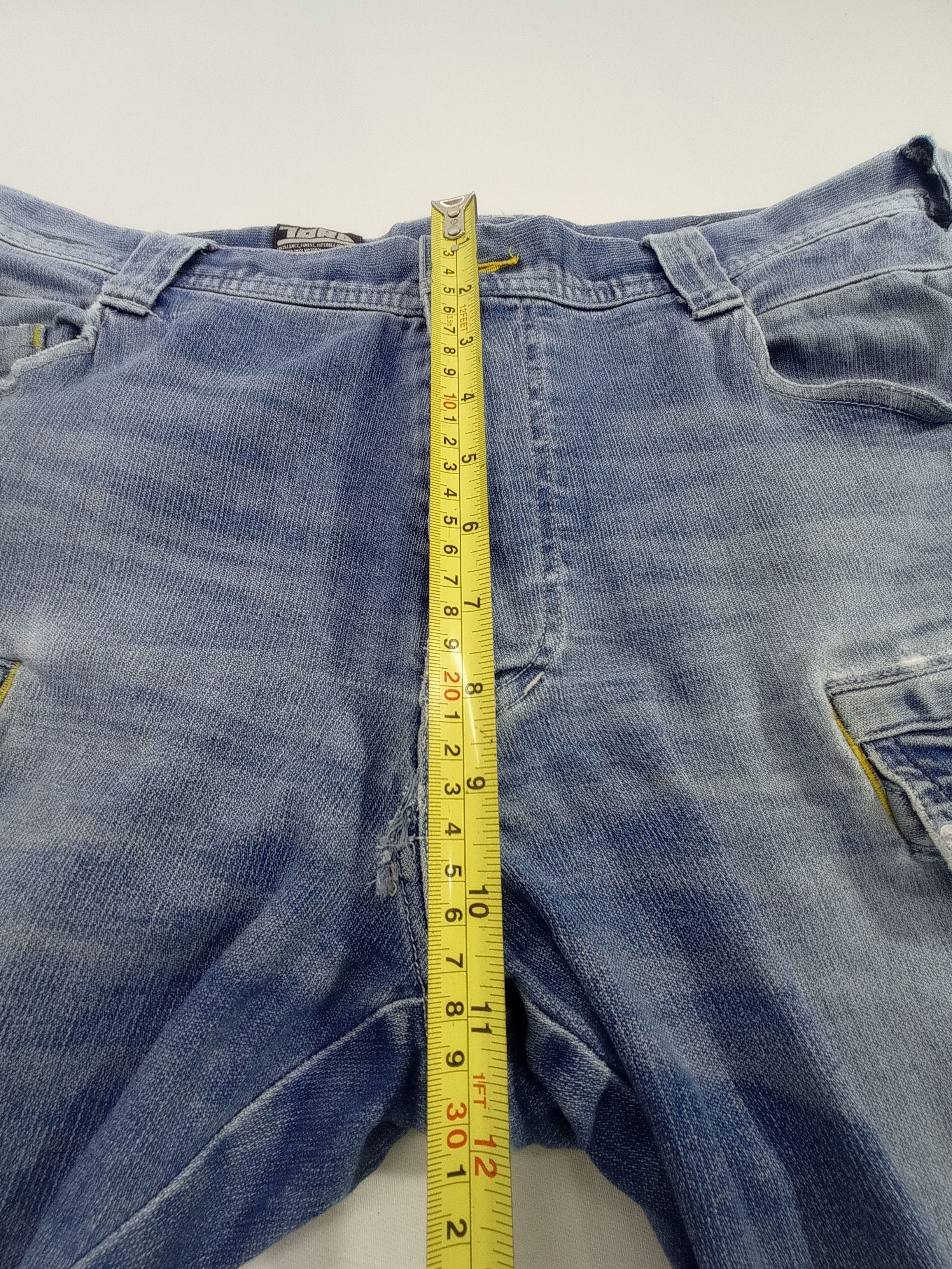Japanese Brand 🔥Toraichi Denim Faded Cargo Pants Size US 34 / EU 50 - 16 Thumbnail
