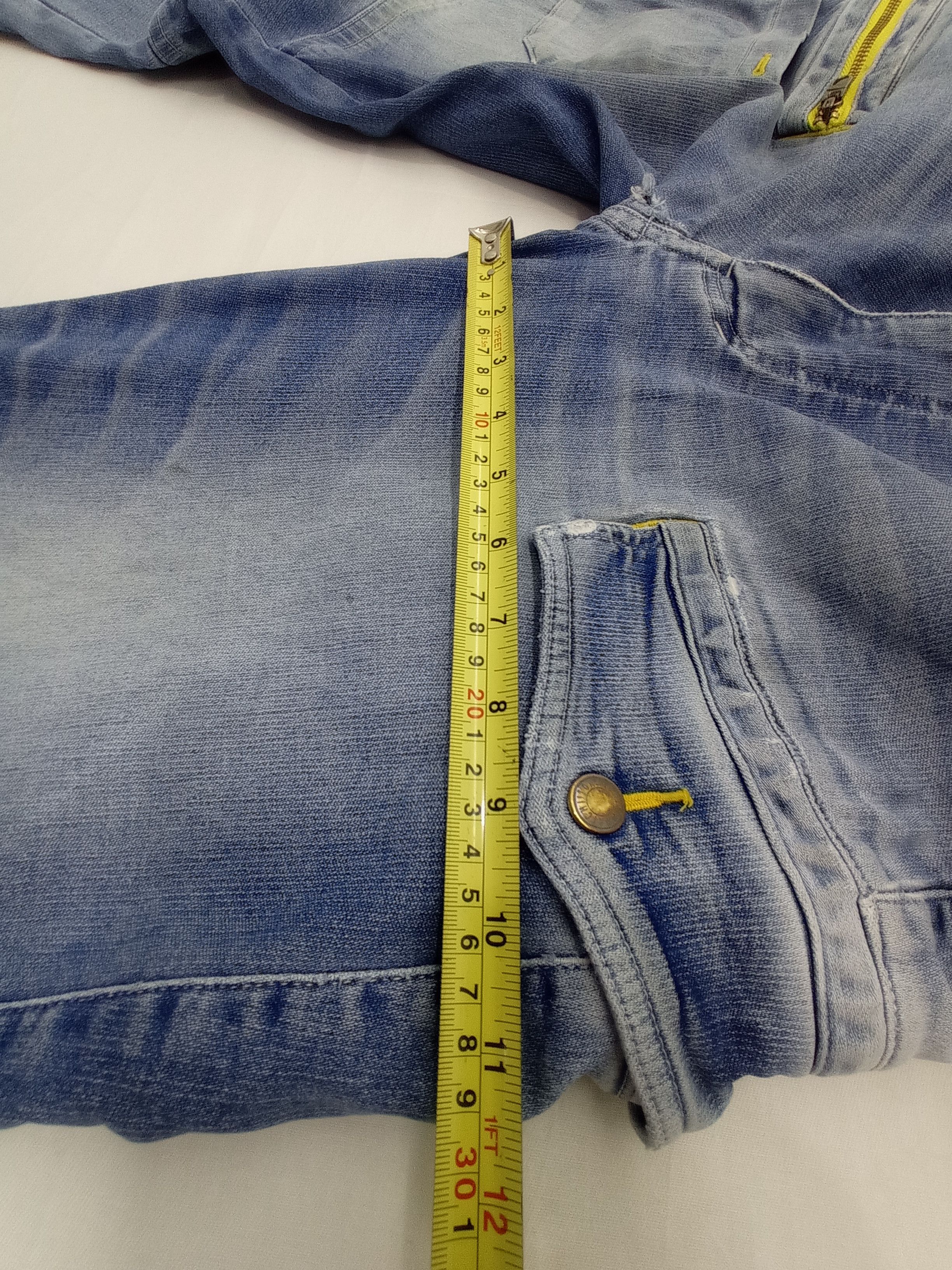 Japanese Brand 🔥Toraichi Denim Faded Cargo Pants Size US 34 / EU 50 - 15 Thumbnail