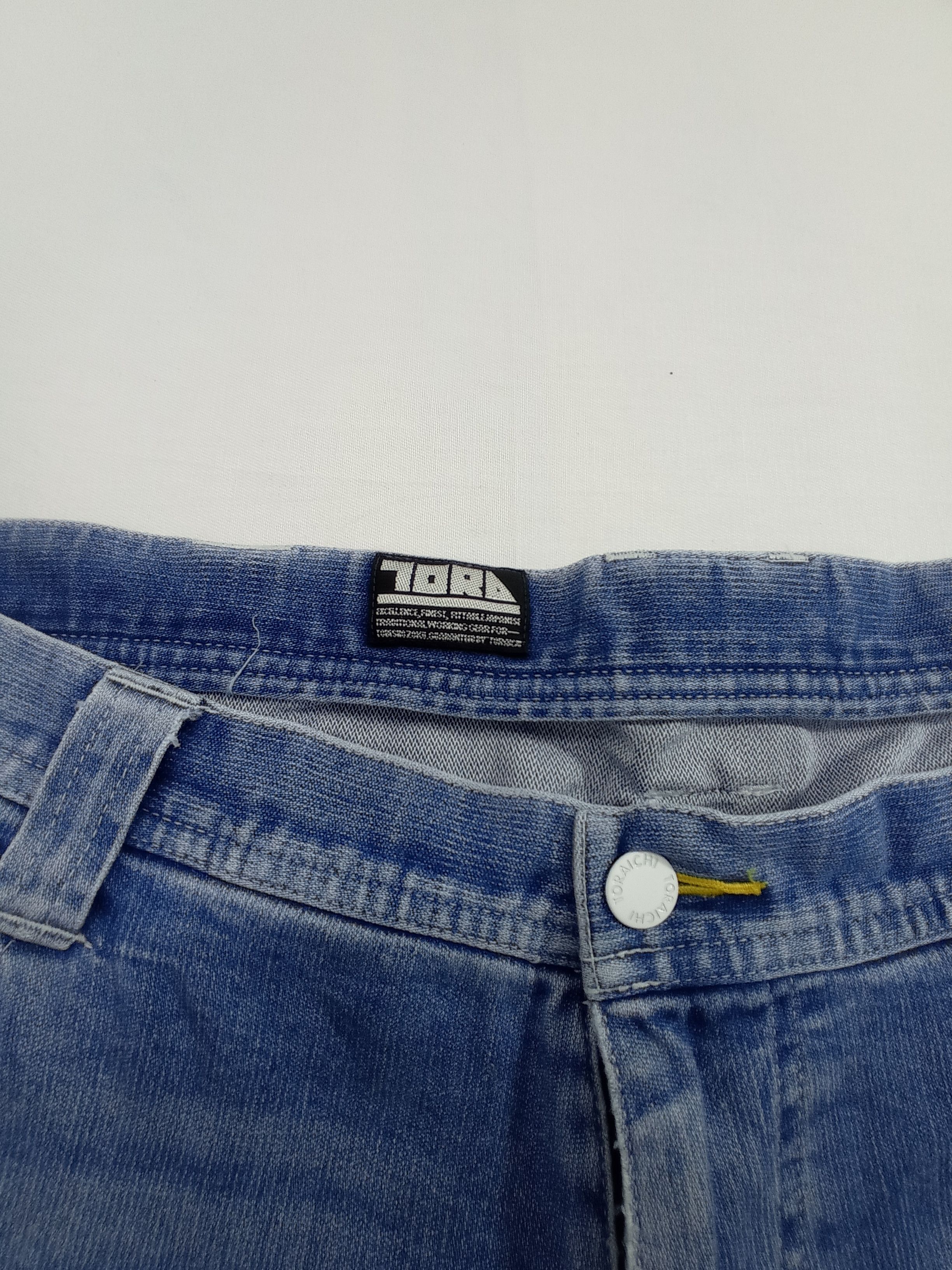 Japanese Brand 🔥Toraichi Denim Faded Cargo Pants Size US 34 / EU 50 - 4 Thumbnail