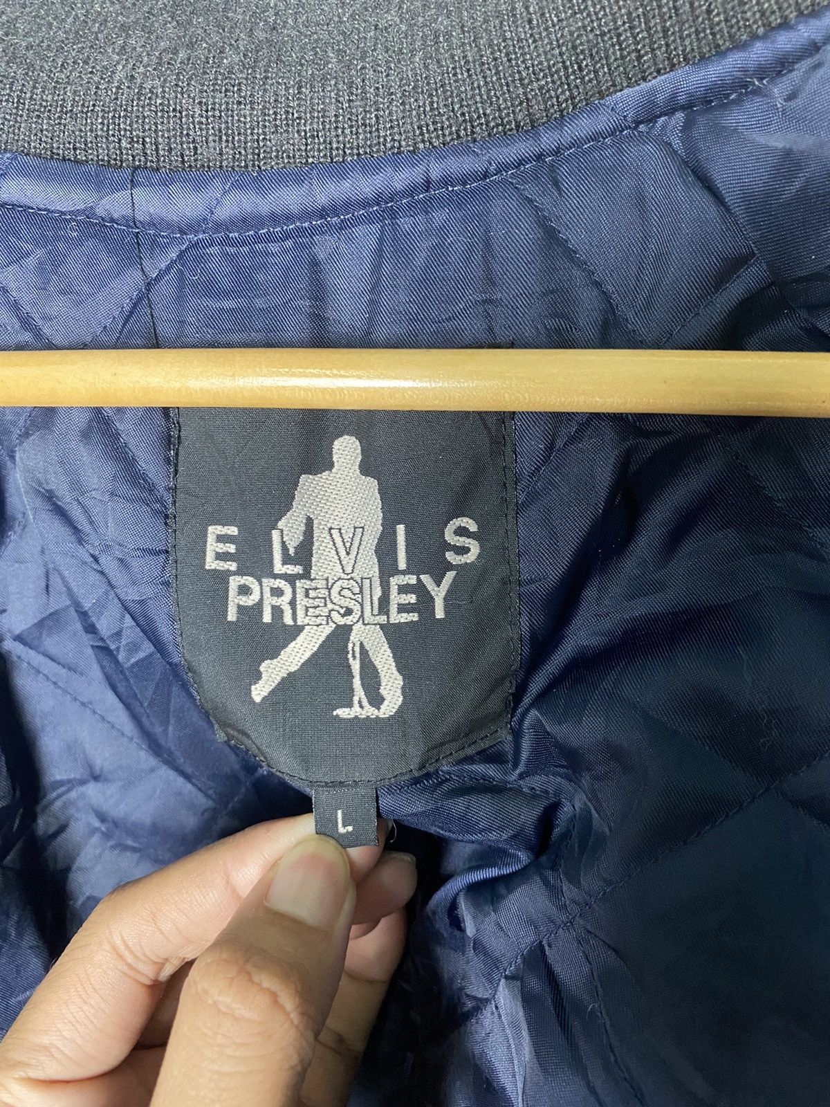 Vintage Rare🔥 Vintage Elvis Presley Wool Varsity Jacket Size US M / EU 48-50 / 2 - 8 Thumbnail