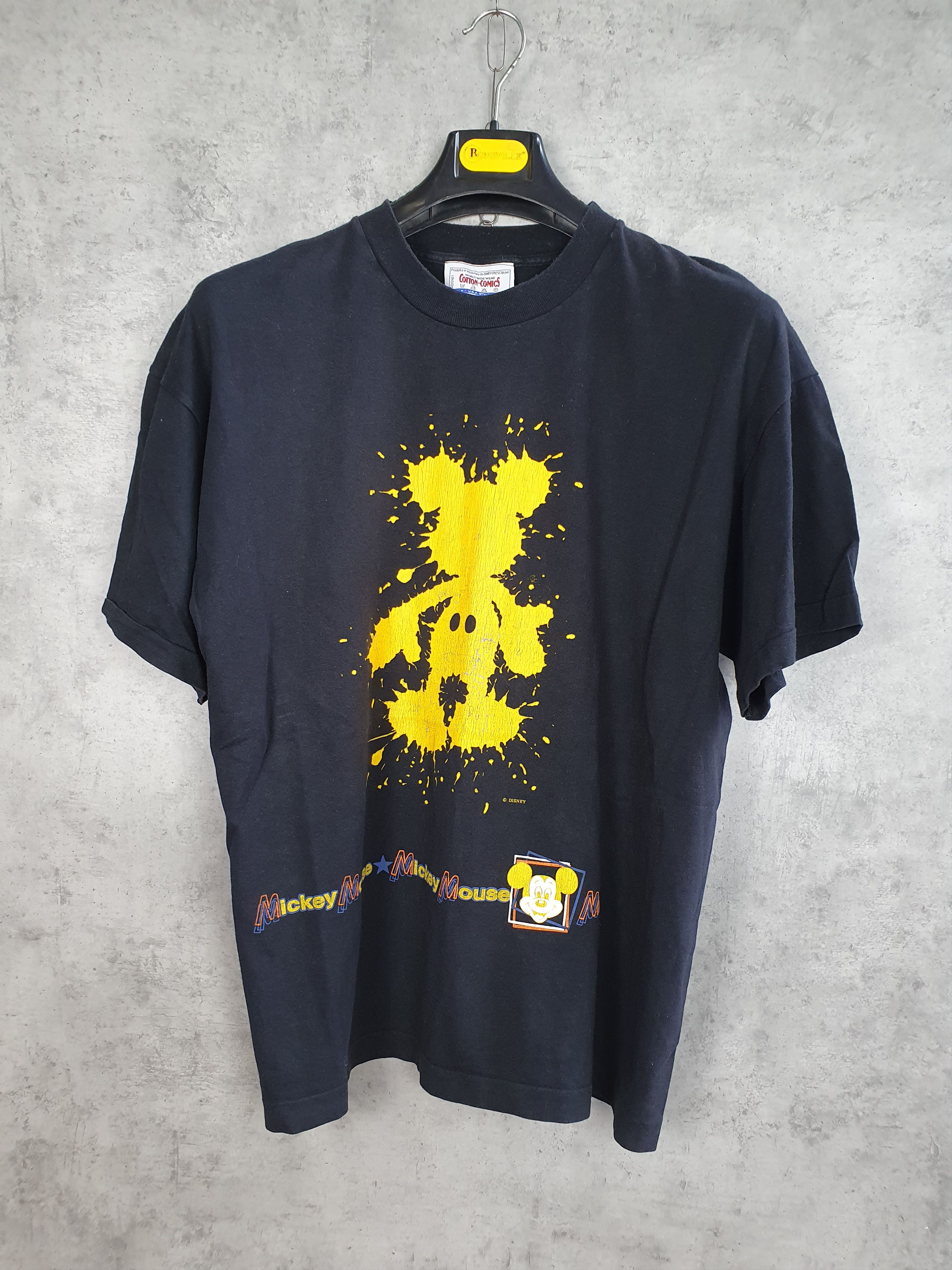 Disney × Mickey Mouse × Vintage 90s Mickey Mouse Disney tee shirt Number Nine style Size US L / EU 52-54 / 3 - 3 Thumbnail