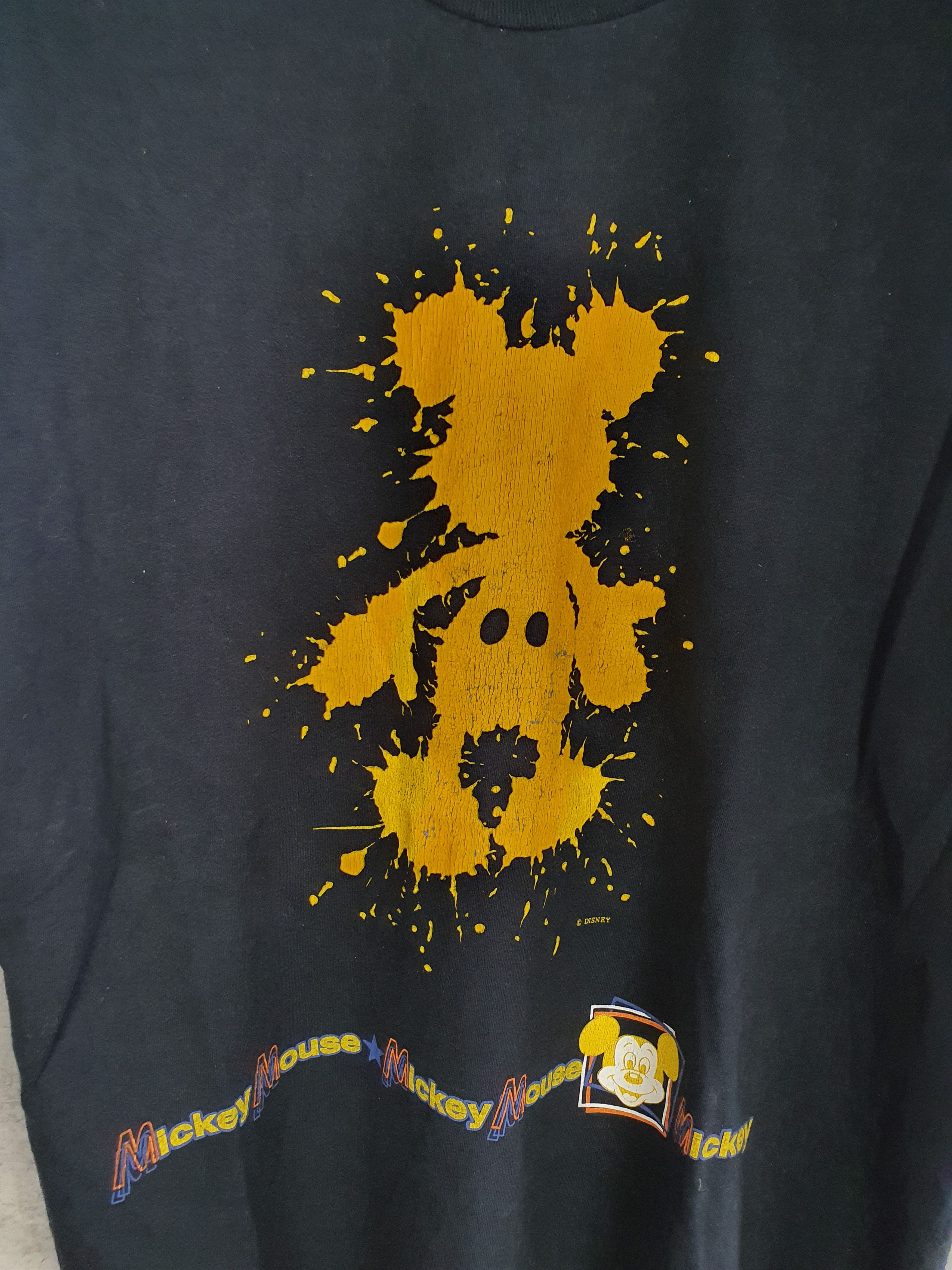 Disney × Mickey Mouse × Vintage 90s Mickey Mouse Disney tee shirt Number Nine style Size US L / EU 52-54 / 3 - 5 Thumbnail