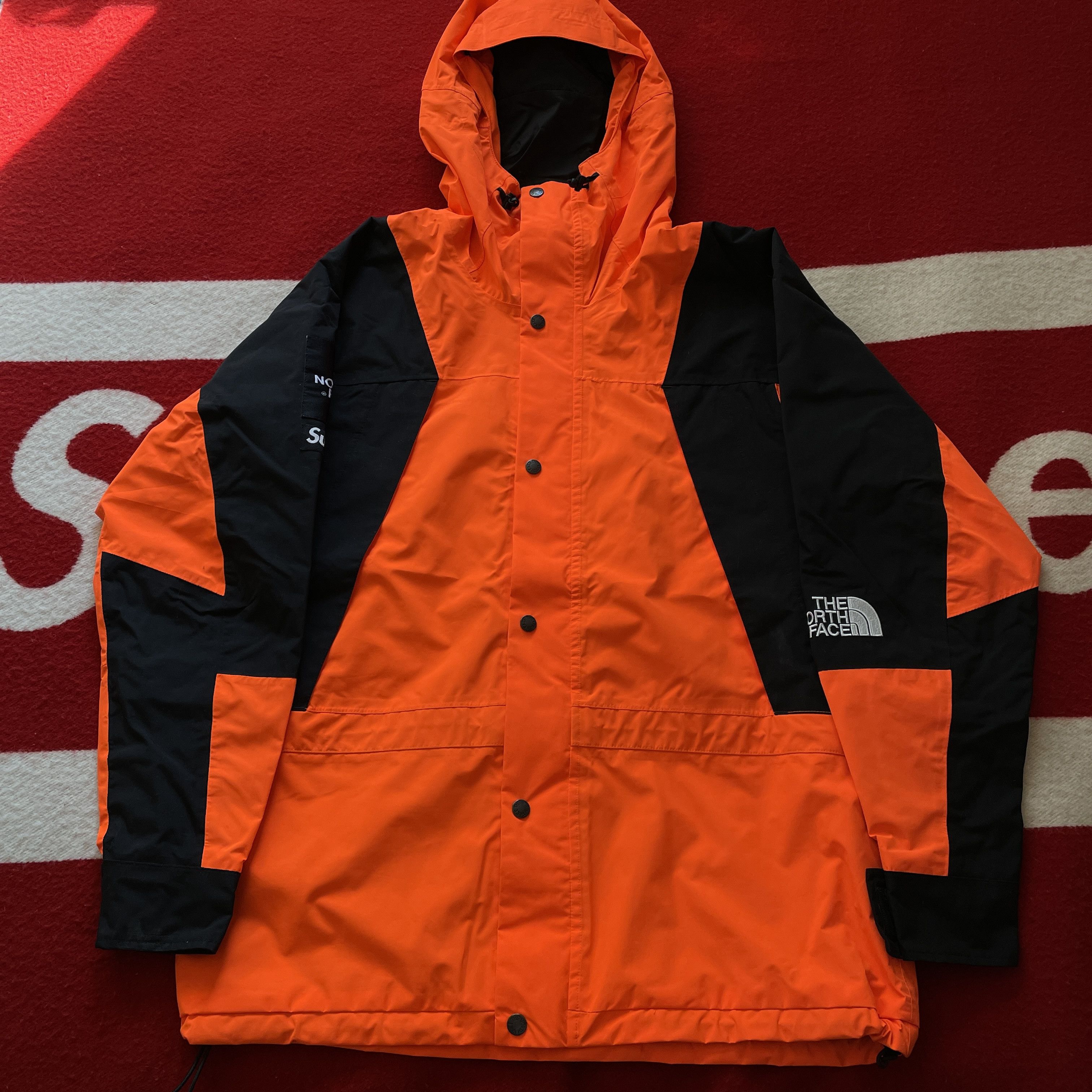 Supreme The North Face Mountain Light Jacket Orange Men's - FW16 - US